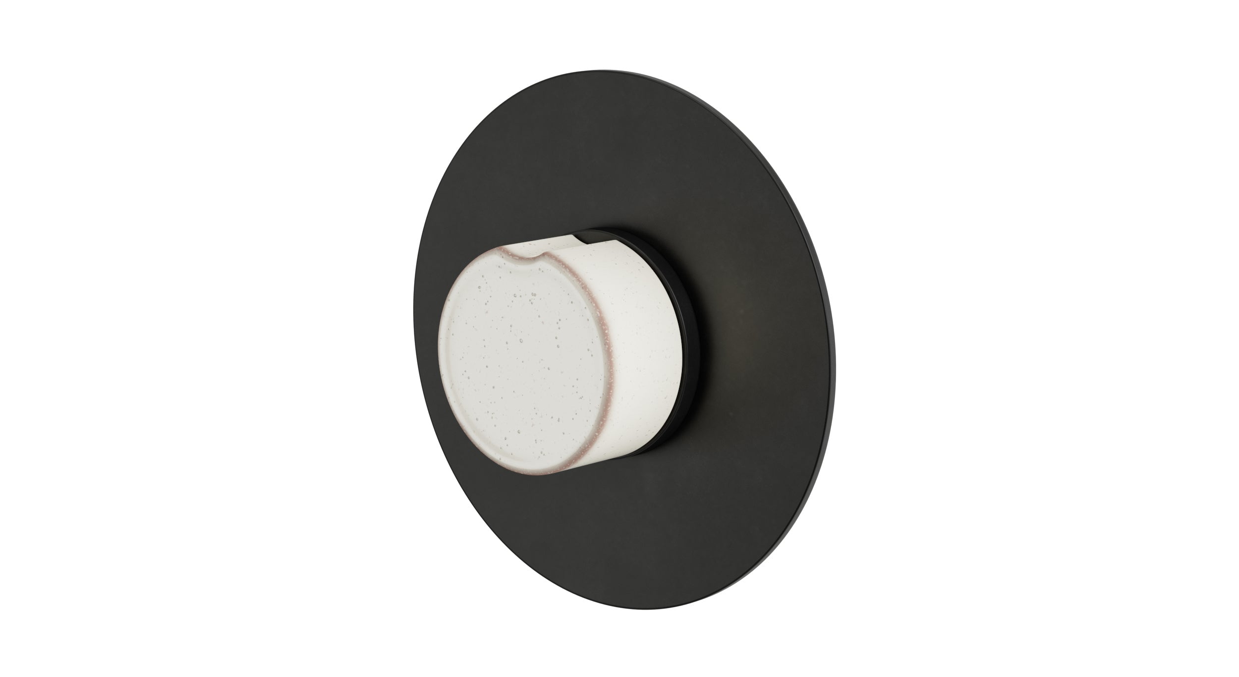 Foundry One Handle Wall Mount Shower Trim with Groove Ceramic Knob Handle in Oil Rubbed Bronze