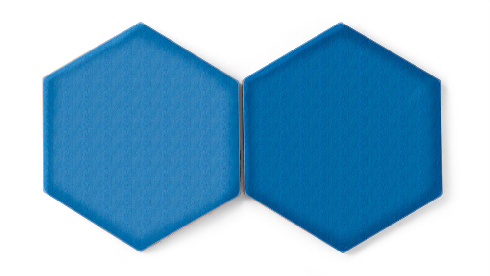 8" Hexagon Original Ceramic Tile in Aegean Sea Gloss