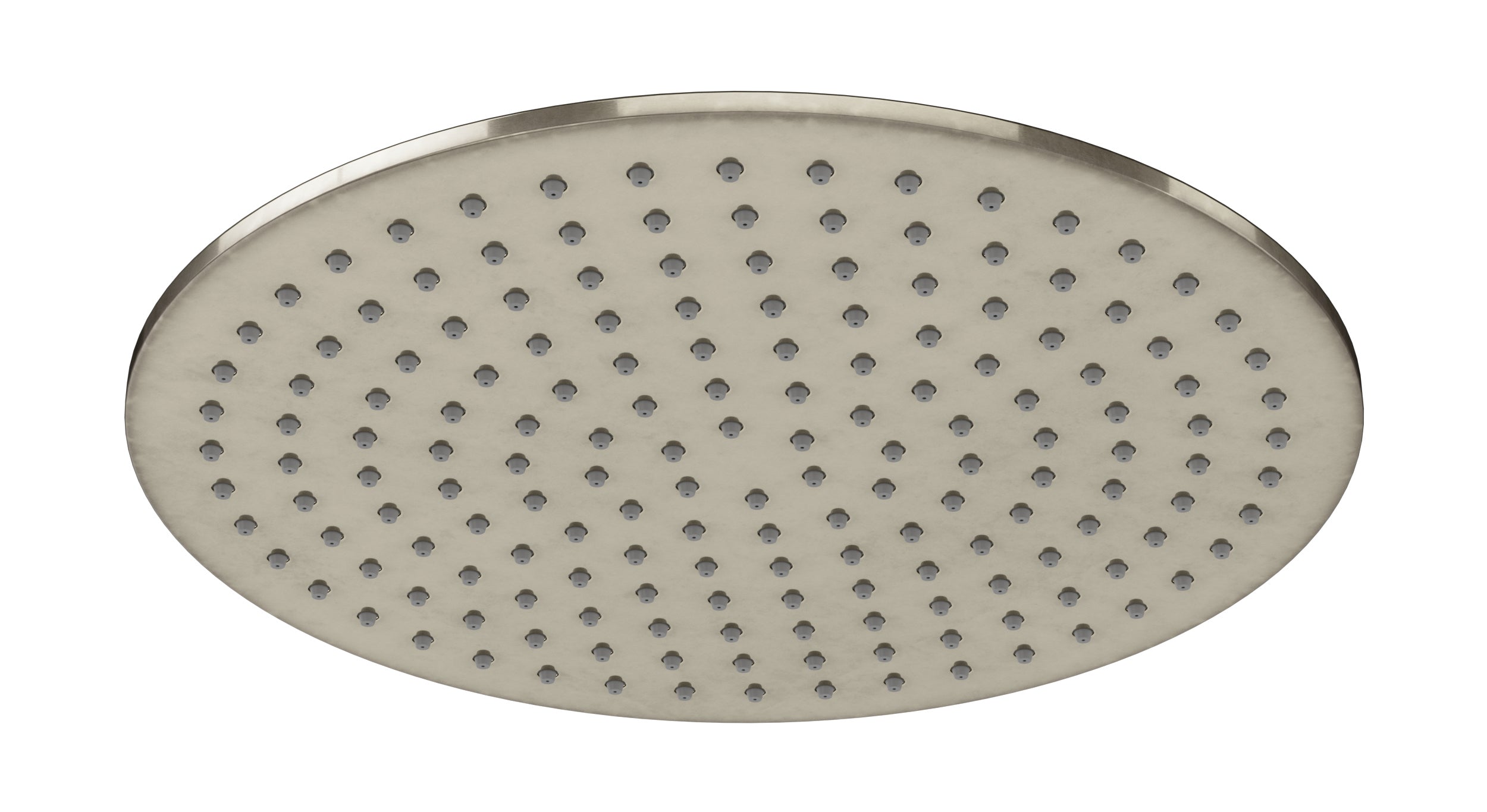 Shower 12" Flat Shower Head in French Nickel