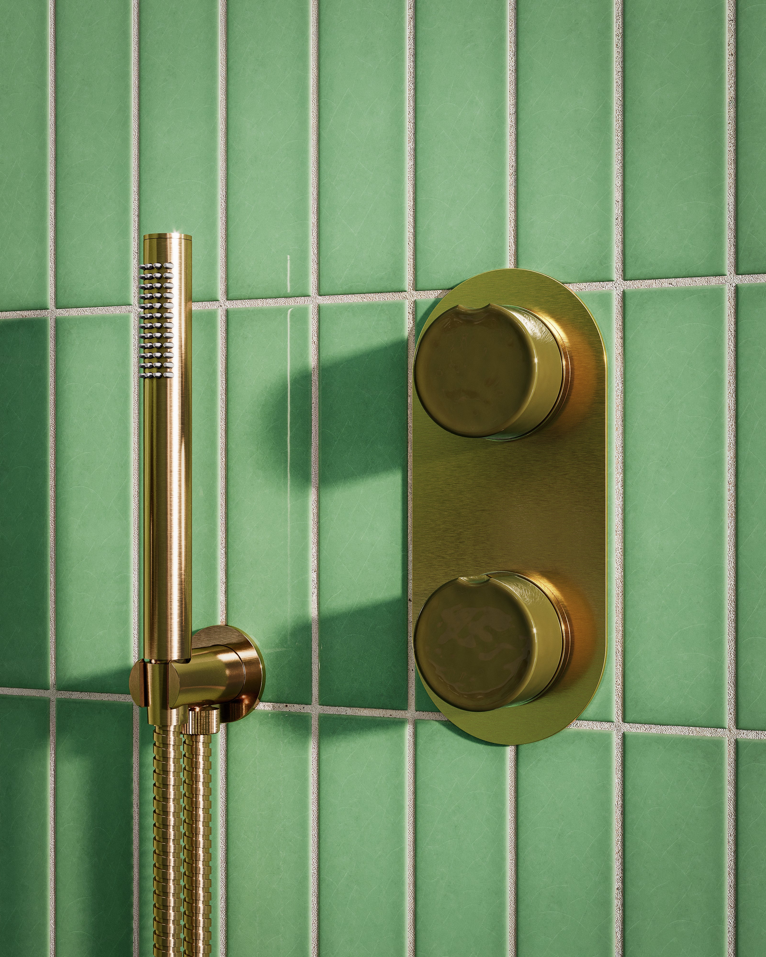 Contour & Foundry Wall Elbow with Hook Kit - Less Hand Shower in Satin Brass