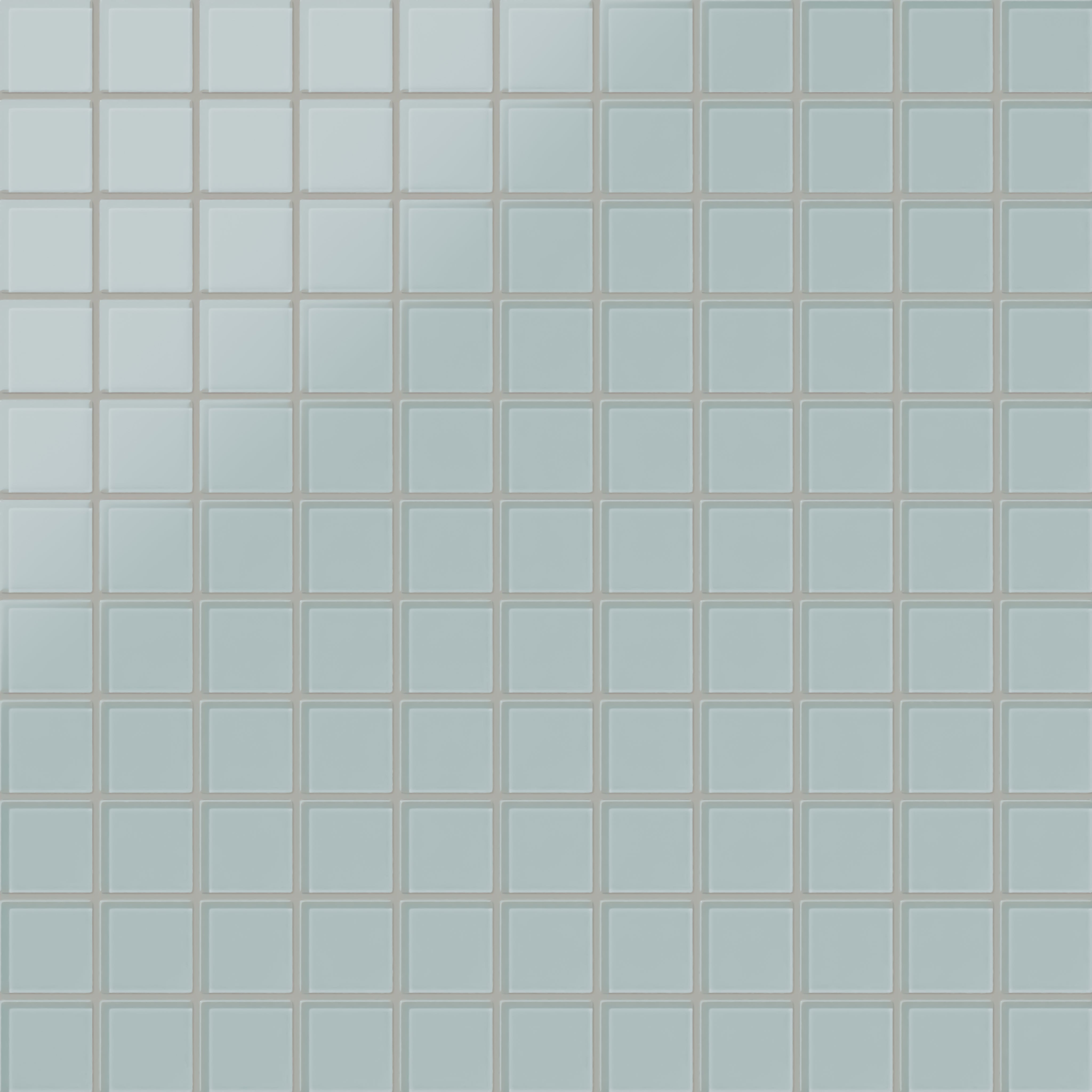 2x2 Straight Set Sheeted Glass Mosaic Tile in Great Blue Heron Matte