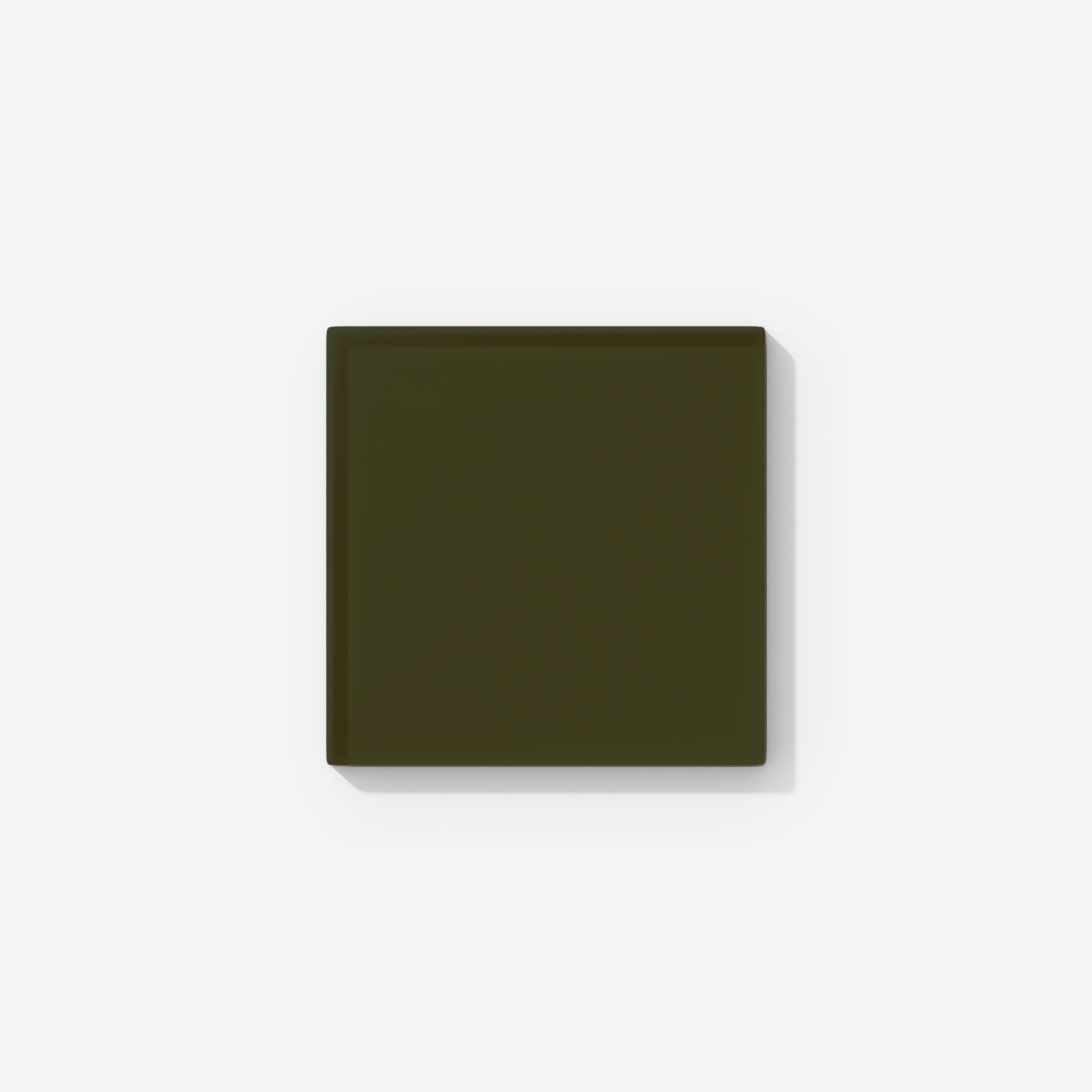 4x4 Glass Tile in Catbird Matte