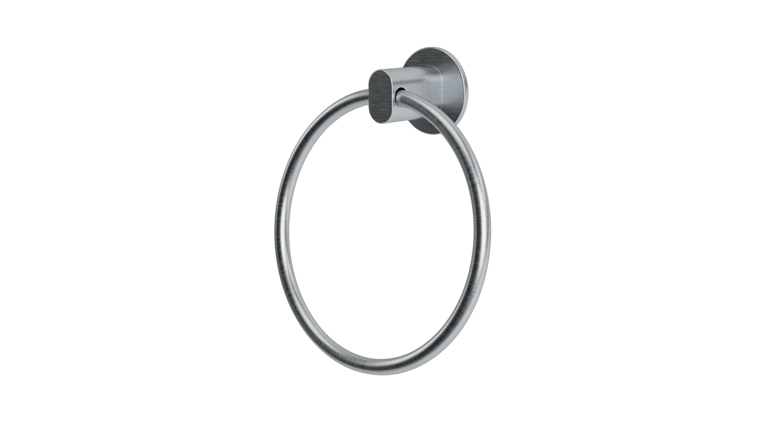 Foundry Towel Ring in Satin Chrome