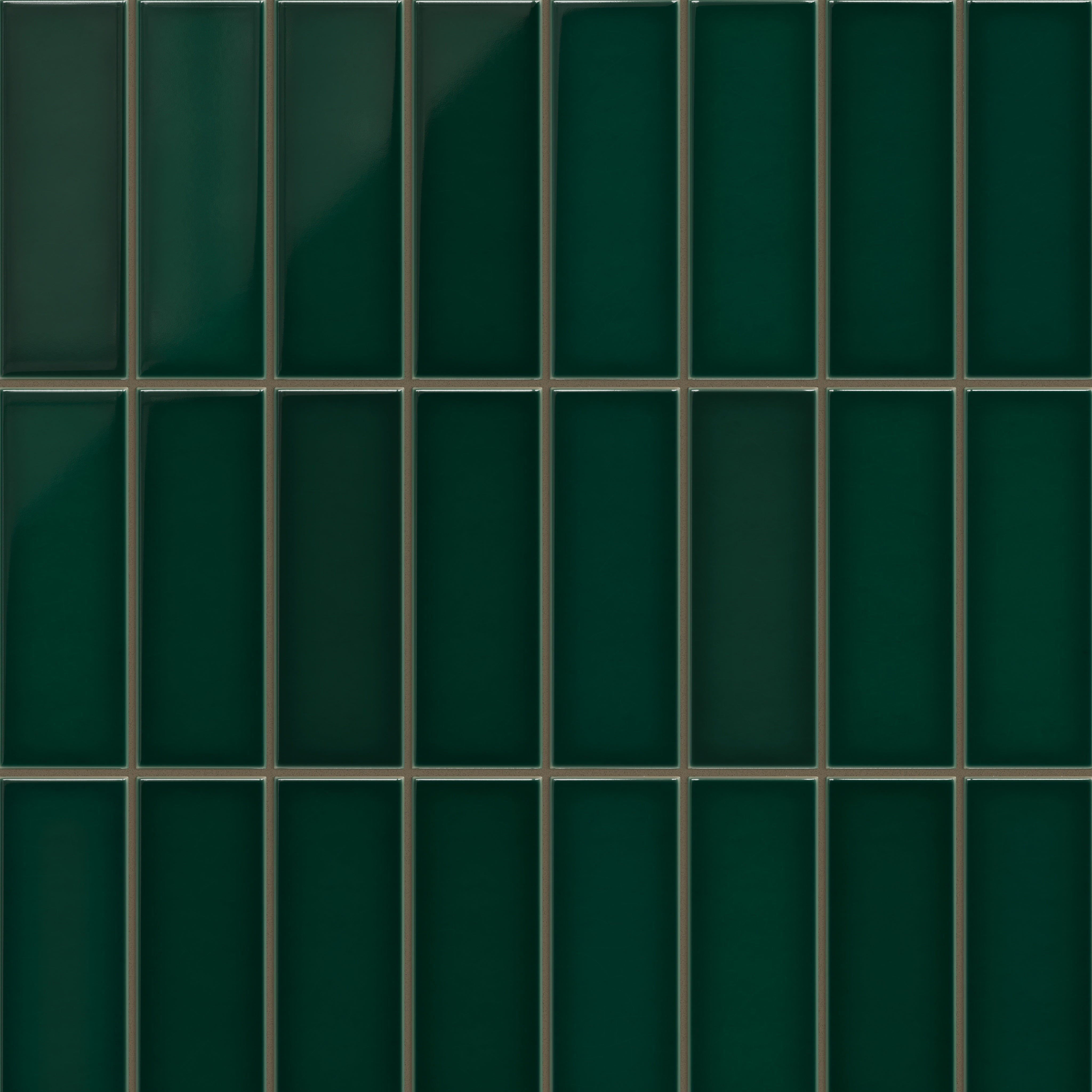 Evergreen 3x9 Gloss Original Ceramic Tile - Fireclay Tile