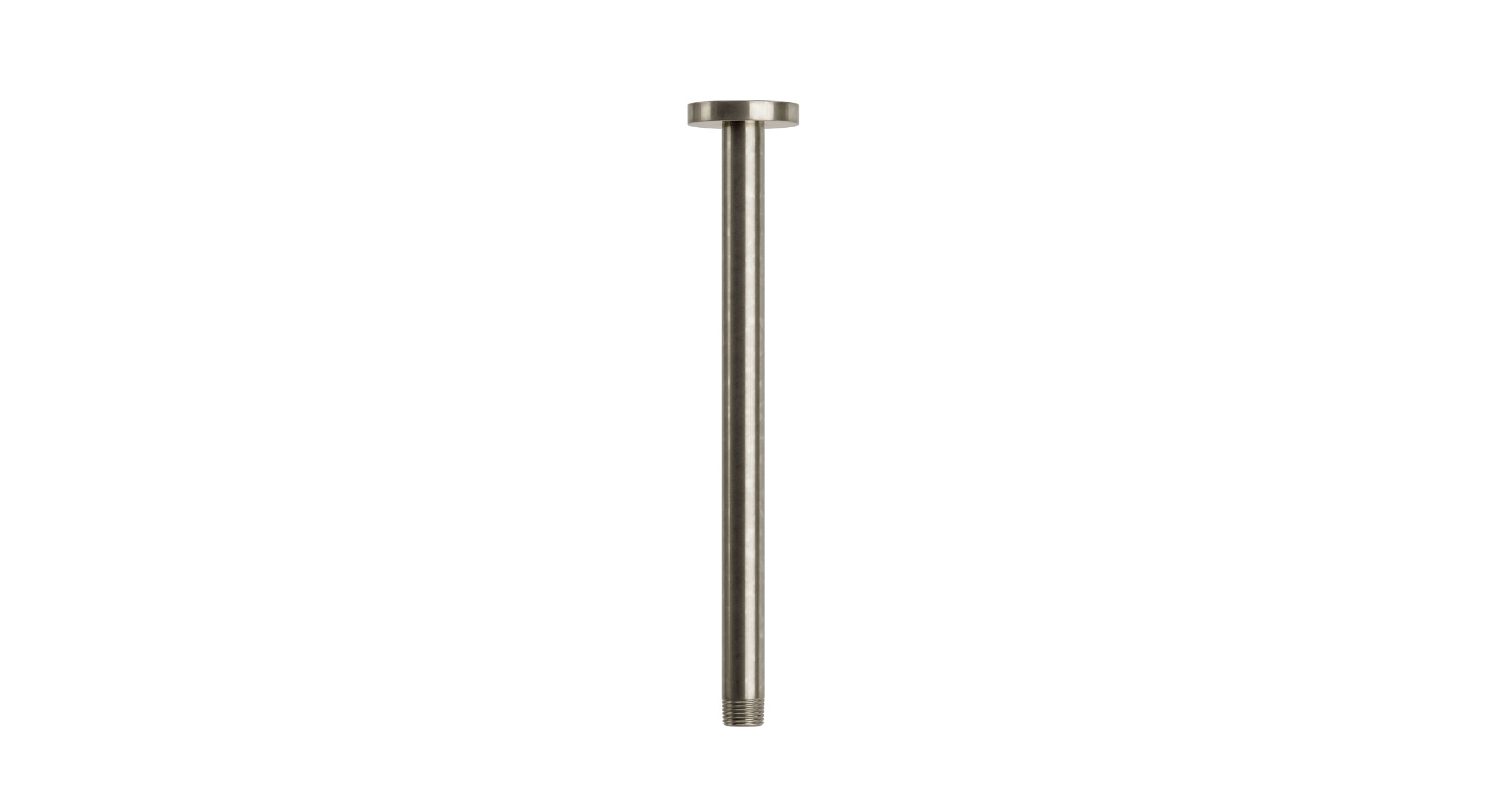 Contour & Foundry 12" Straight Shower Arm with Flange in French Nickel