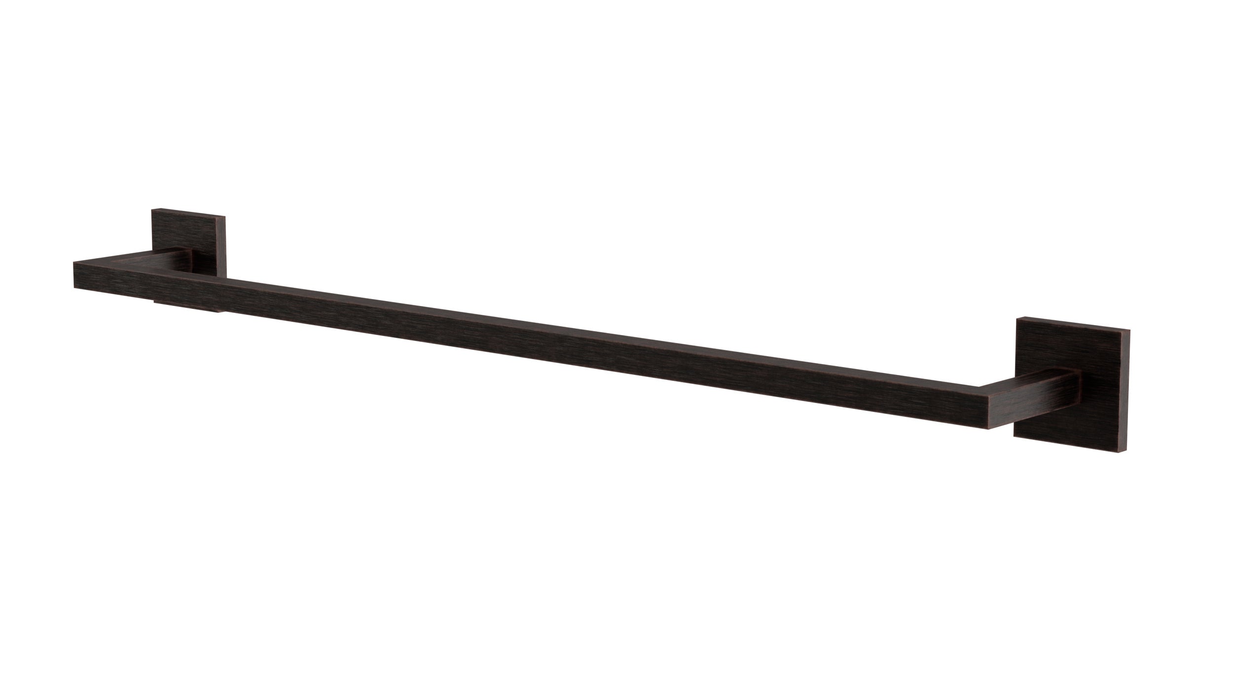 Flatiron Square Towel Bar 24" in Antique Bronze