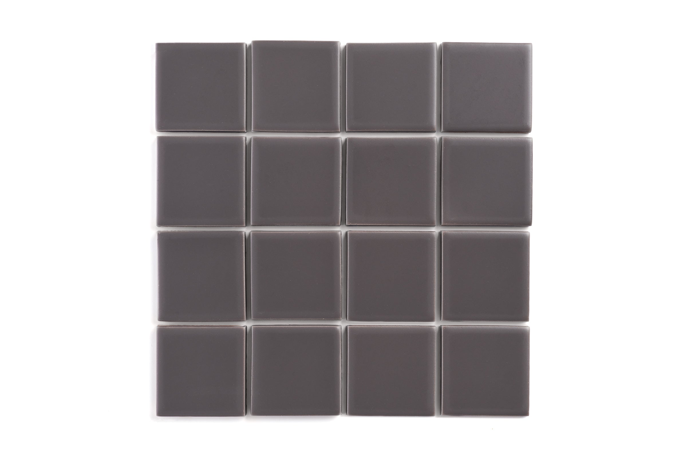 3x3 Straight Set Sheeted Original Ceramic Mosaic Tile in Kalamata Matte
