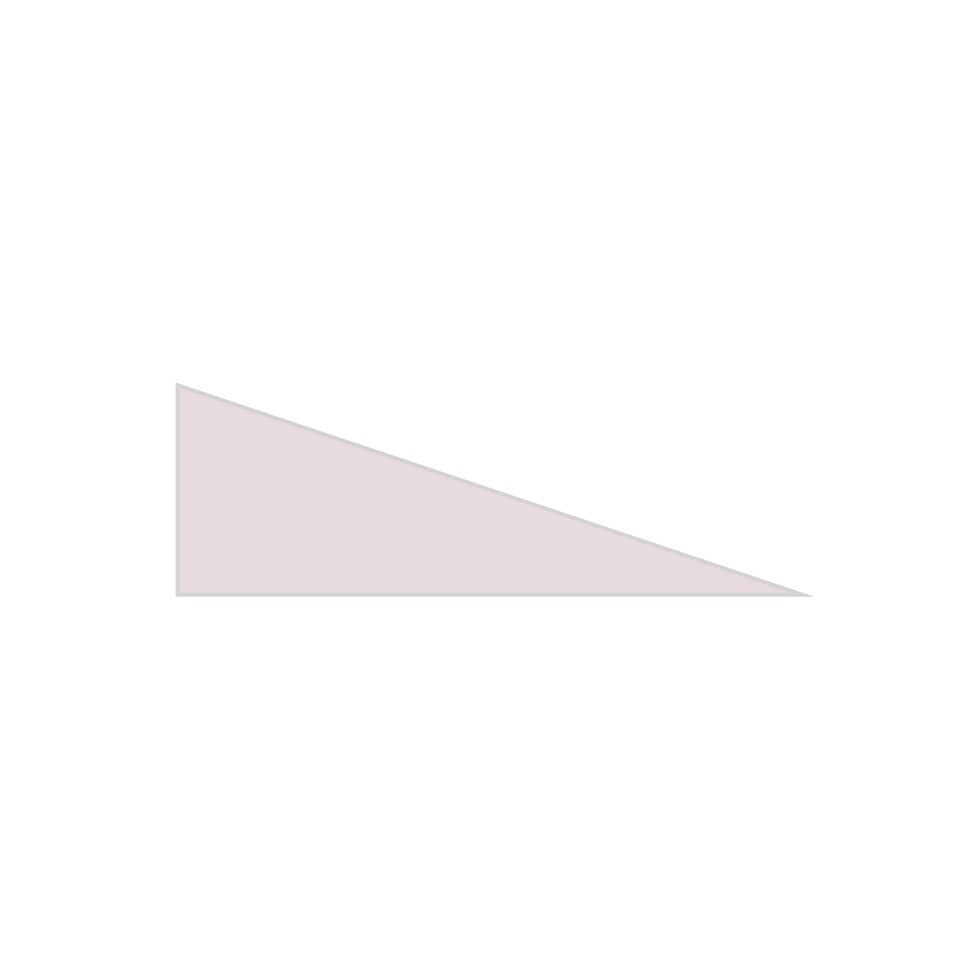 Right Scalene Triangle Original Ceramic Tile in Evening Glow Matte