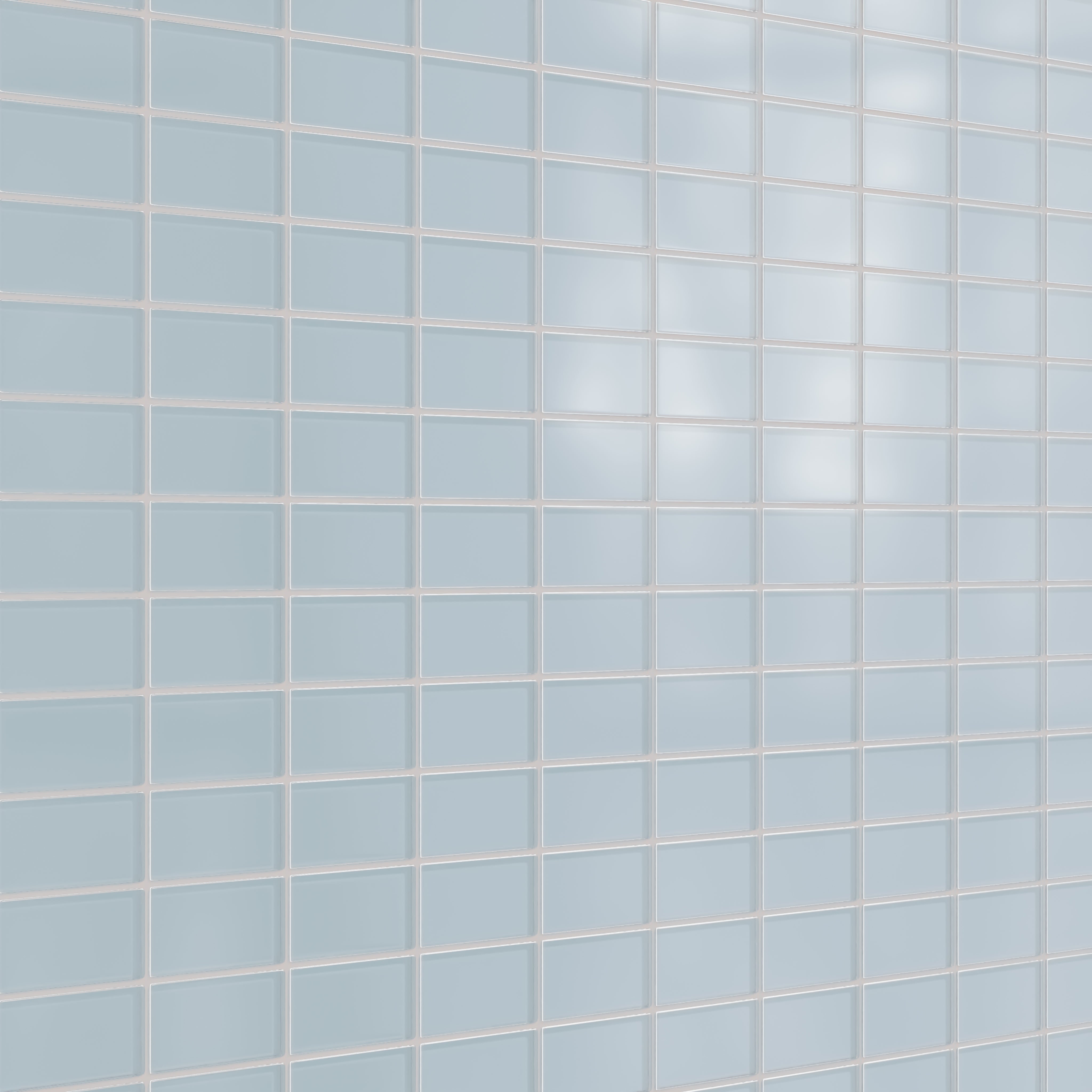 2x4 Straight Set Sheeted Glass Mosaic Tile in Partridge Matte