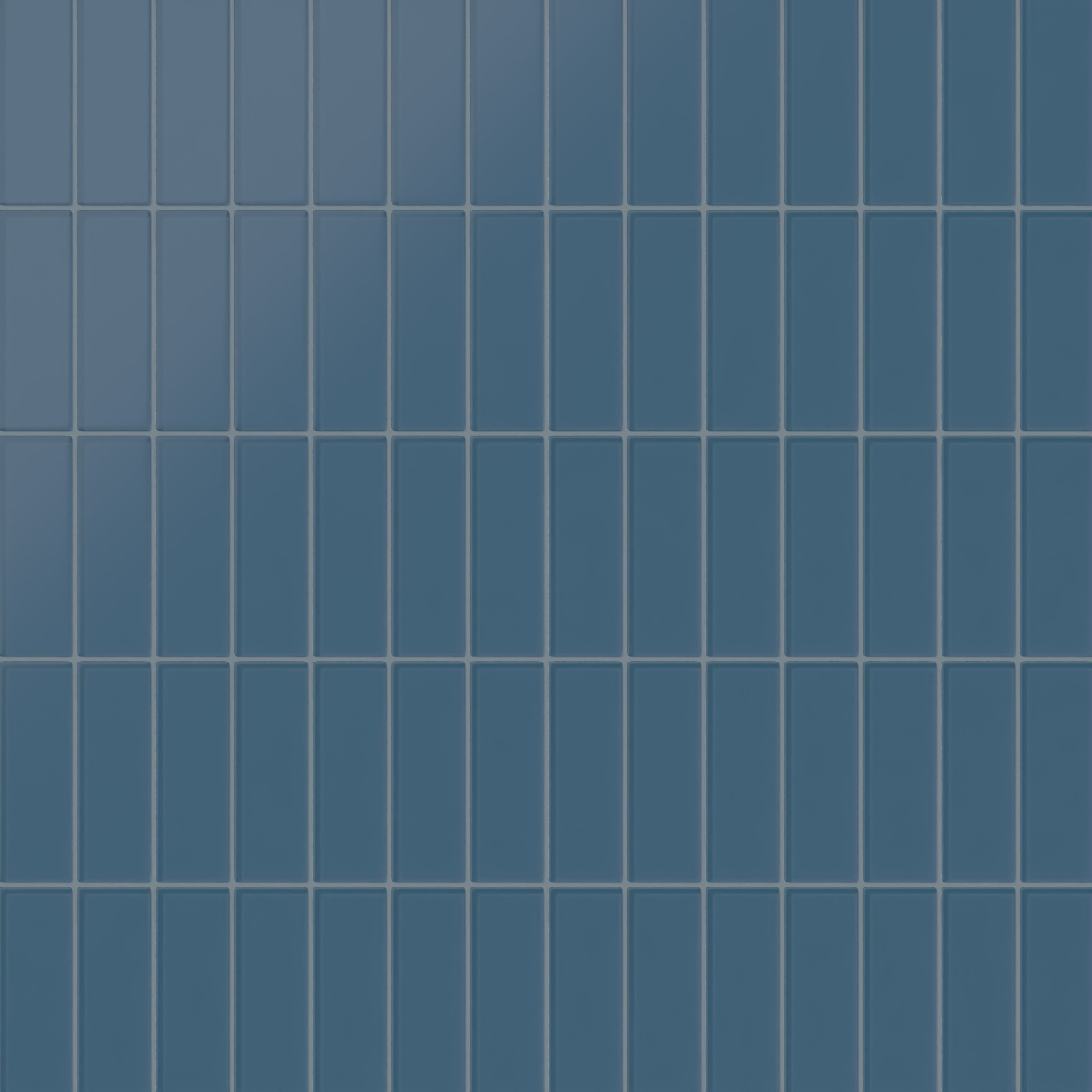 2x6 Glass Tile in Blue Jay Matte