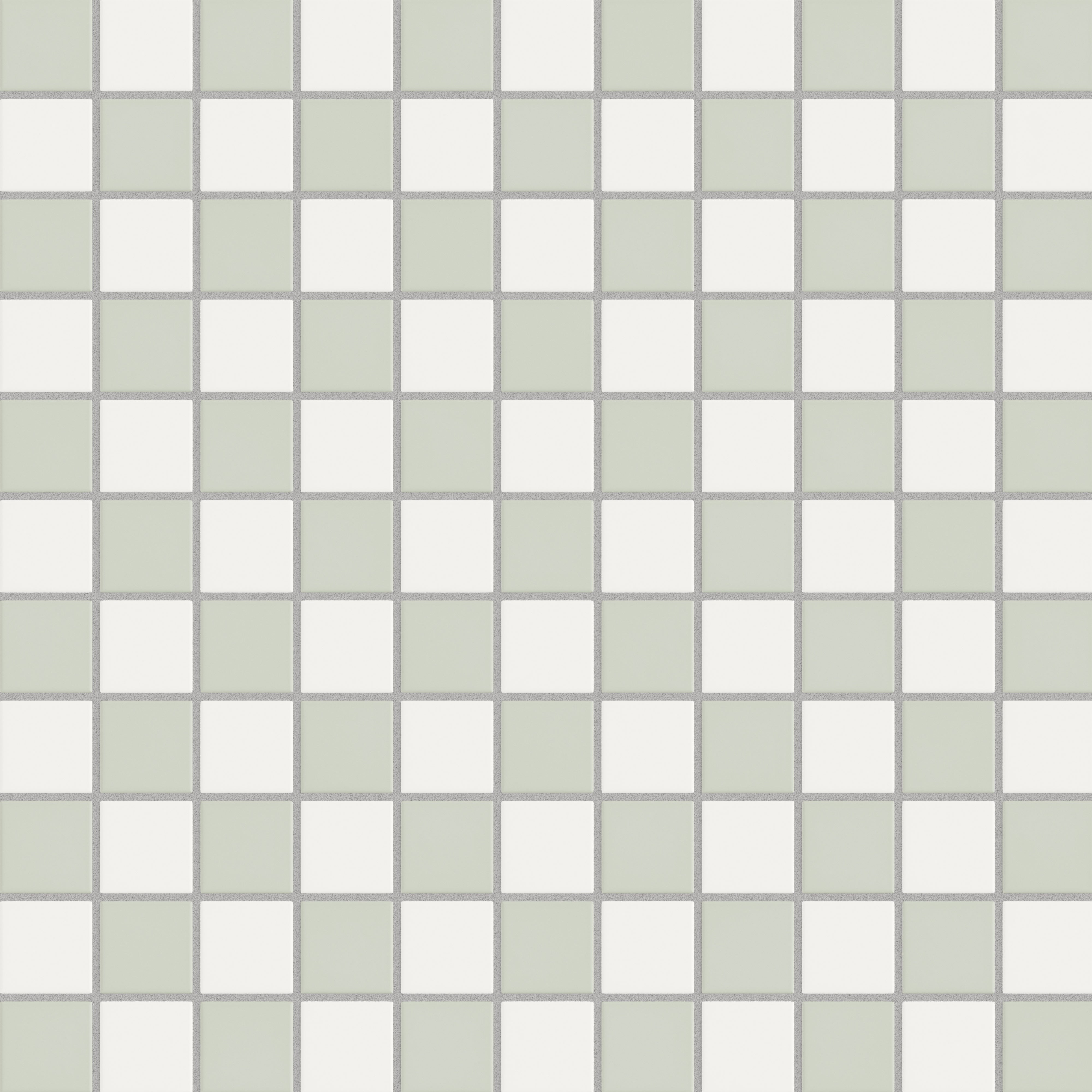 2x2 Checkerboard Original Ceramic Tile in Overcast Matte & Calcite Matte