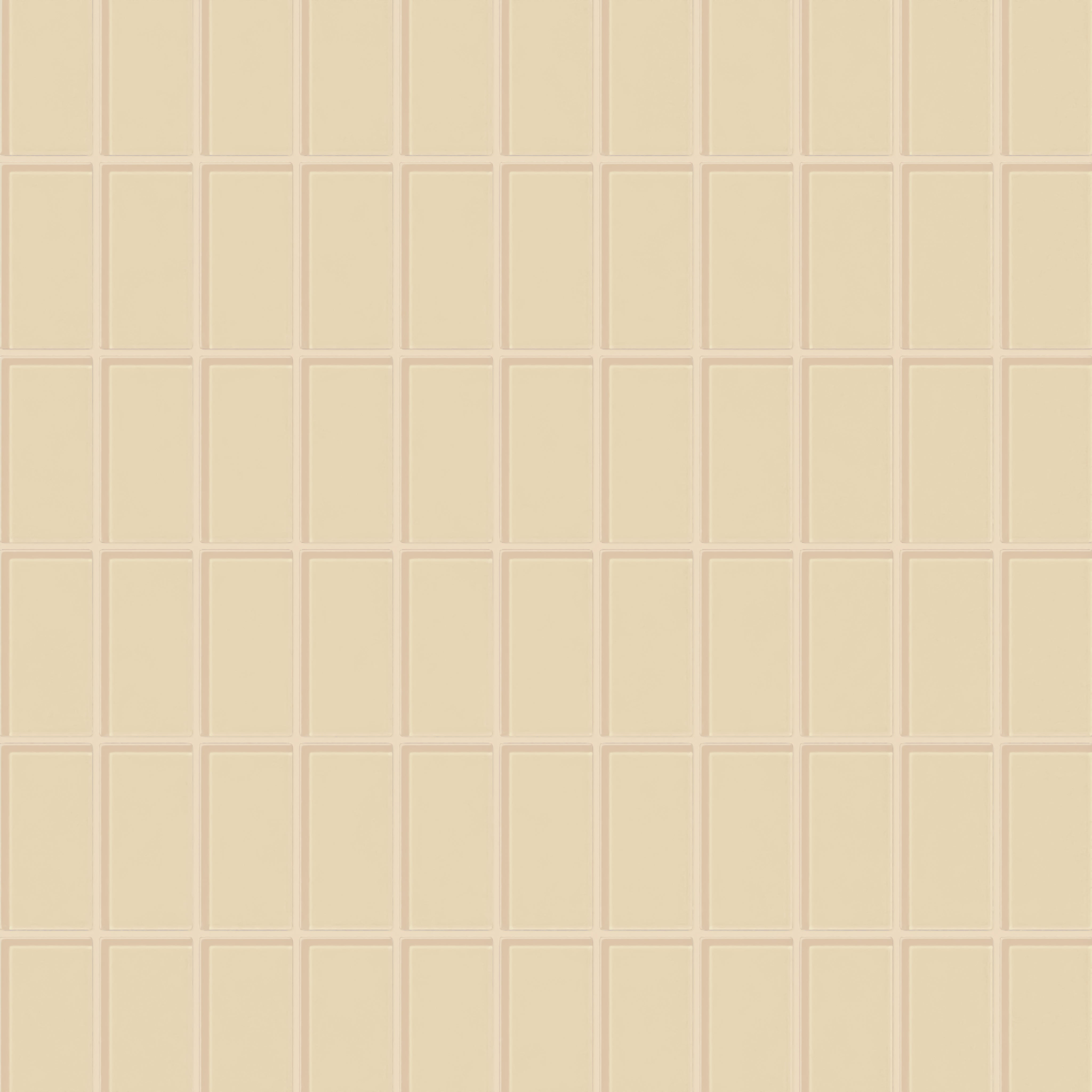 2x4 Straight Set Sheeted Glass Mosaic Tile in Chickadee Gloss