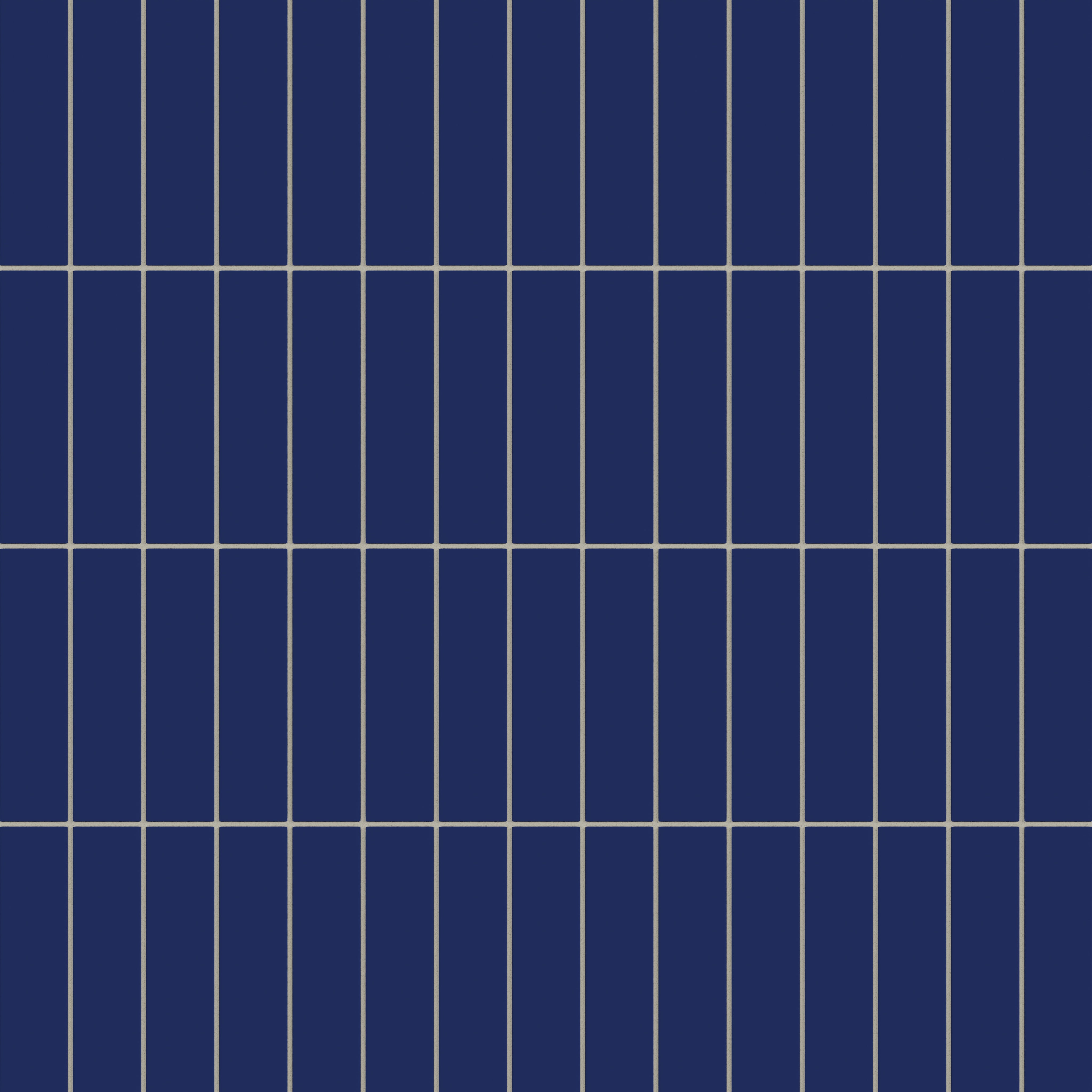 2x8 Natural Press Ceramic Tile in Ultramarine Matte