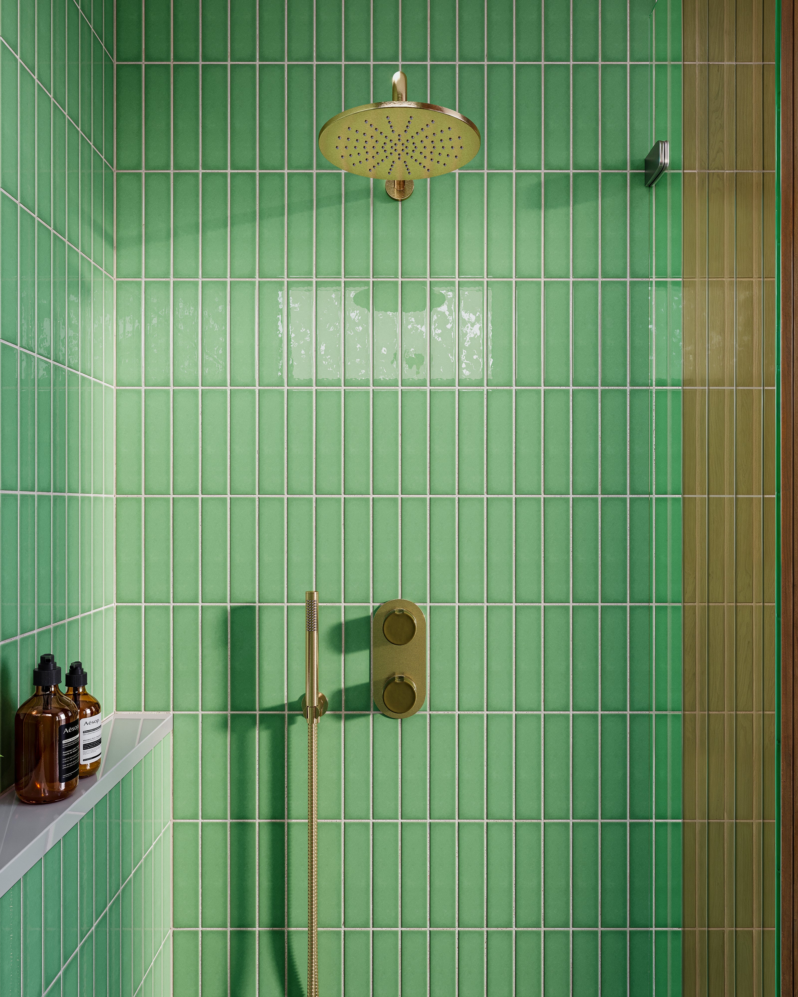 Contour & Foundry Wall Elbow with Hook Kit - Less Hand Shower in Satin Brass