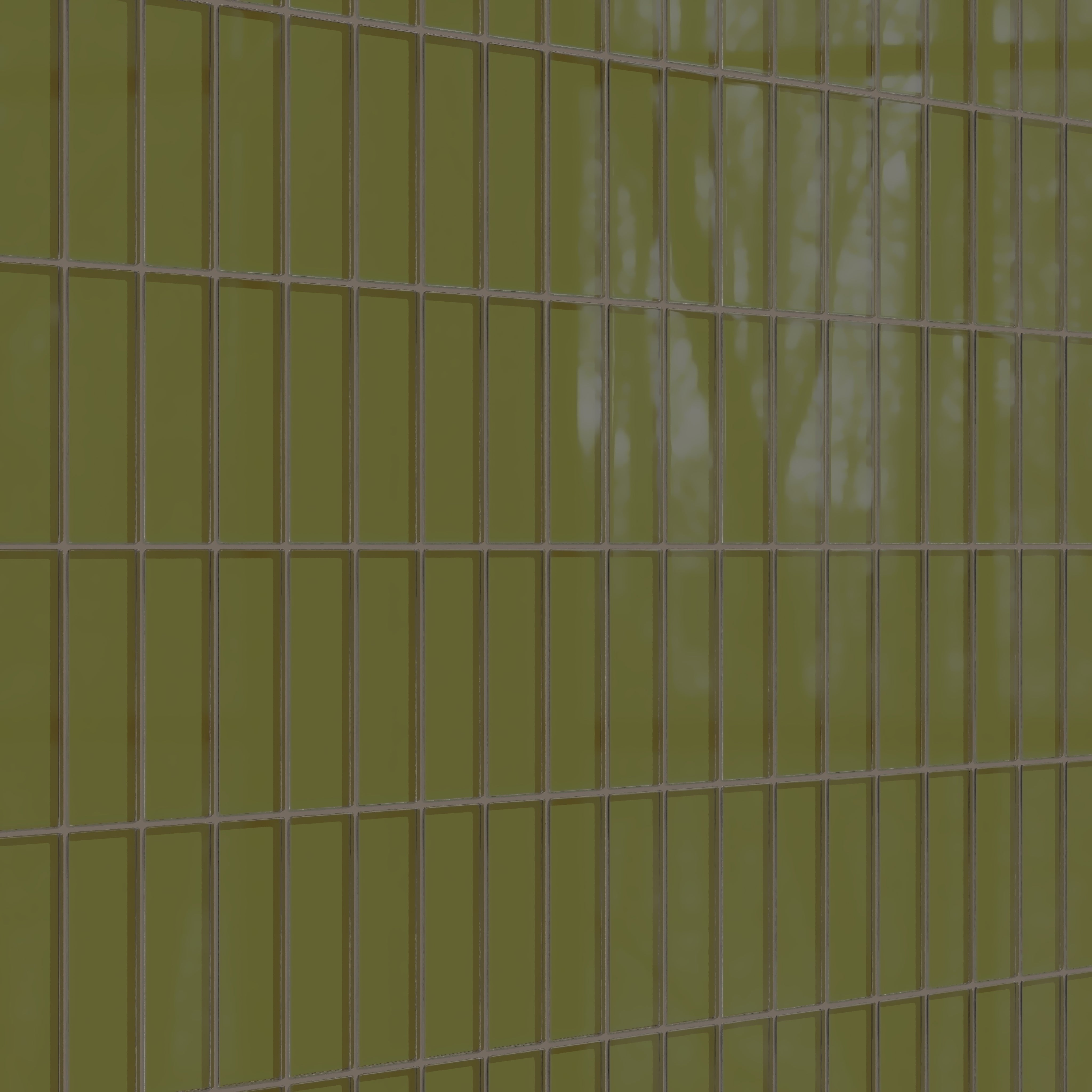 2x6 Glass Tile in Cormorant Gloss