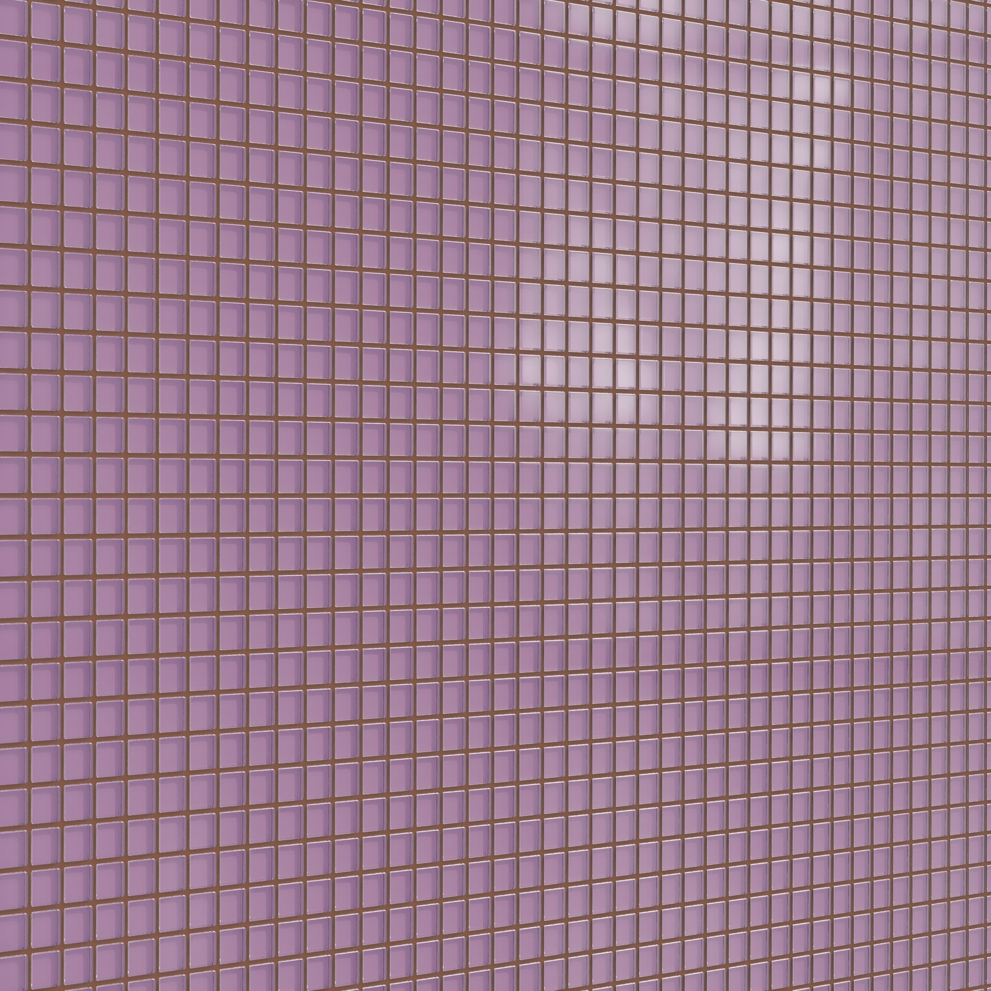 1x1 Straight Set Sheeted Glass Mosaic Tile in Waxbill Matte