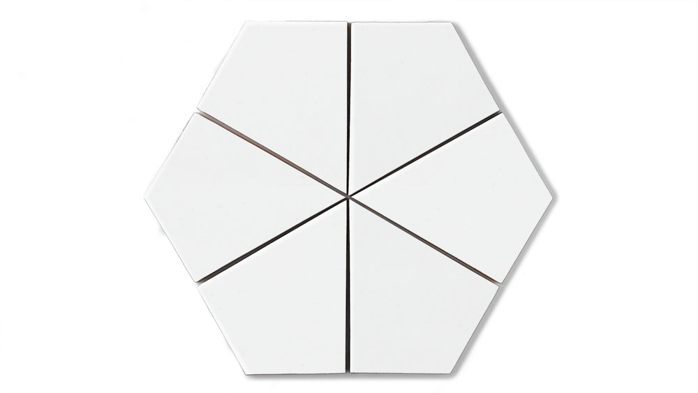 Hexite Original Ceramic Tile in Calcite Gloss
