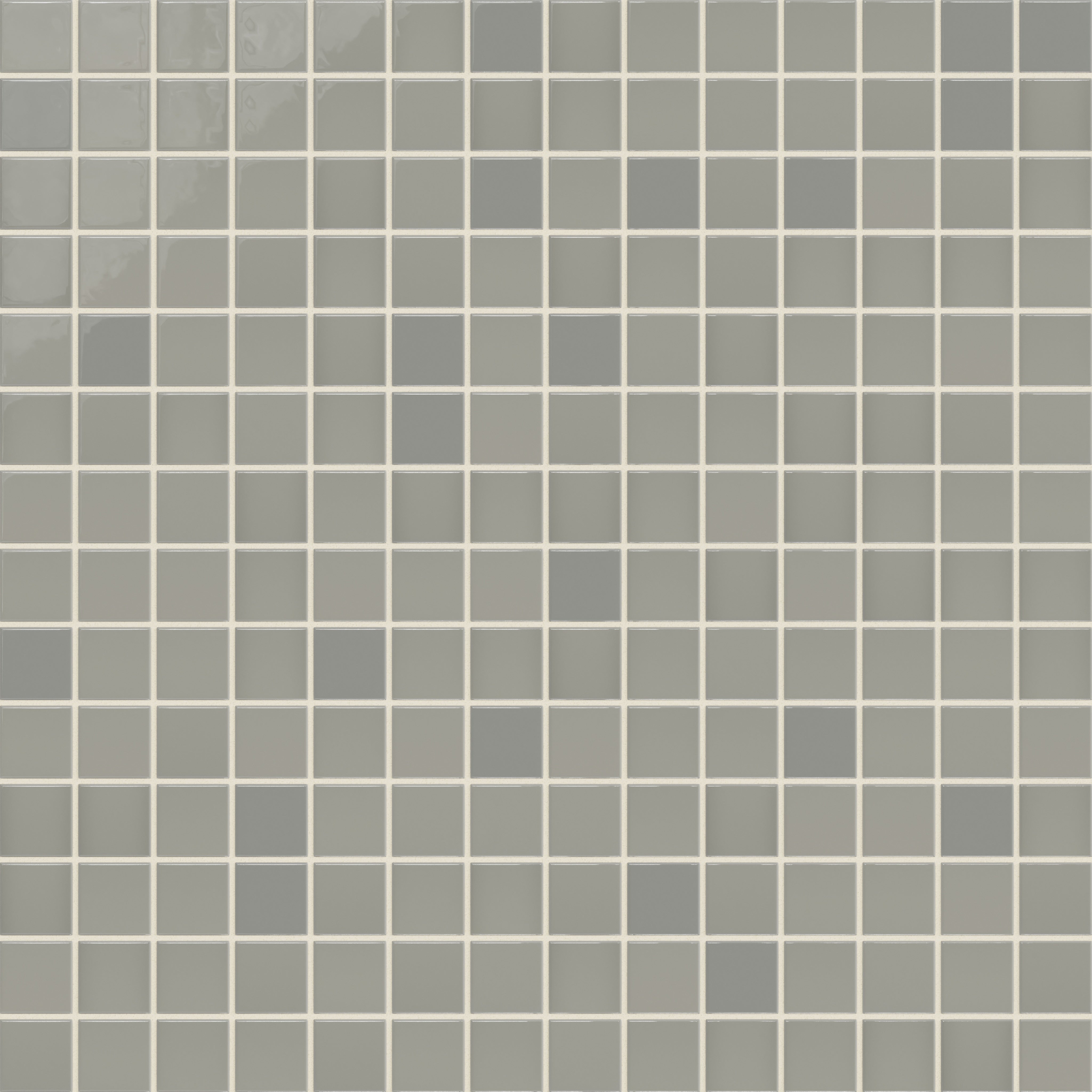 2x2 Straight Set Sheeted Natural Press Ceramic Mosaic Tile in Puget Sound Gloss