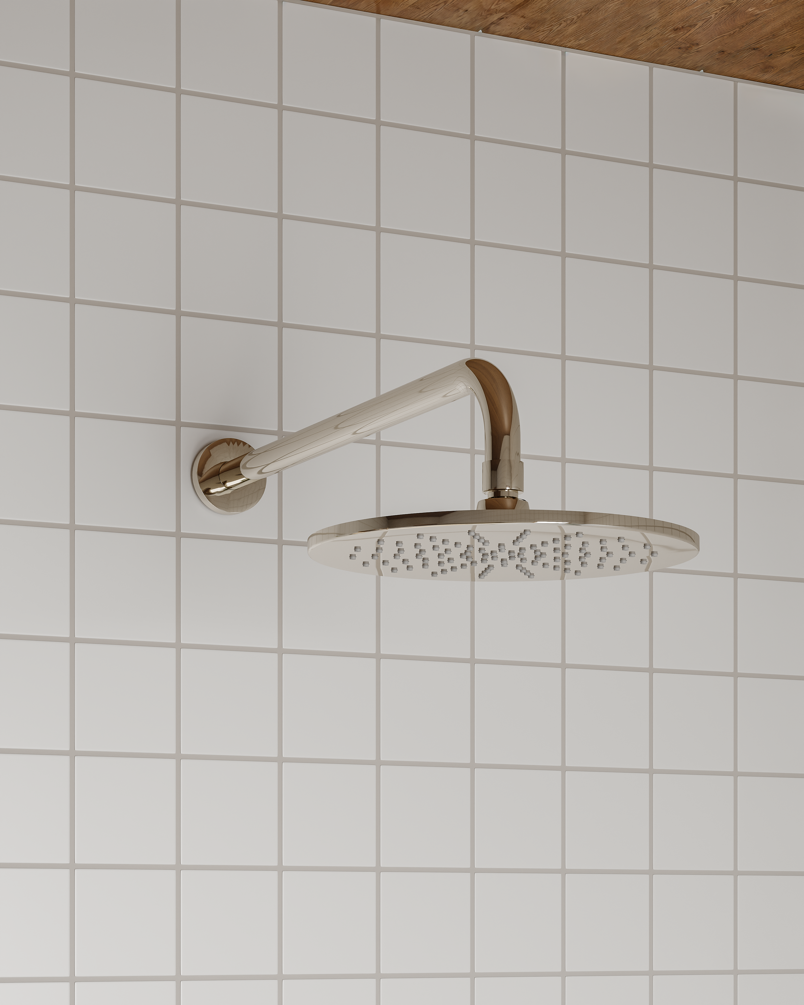 Shower 8" Flat Shower Head in Polished Nickel