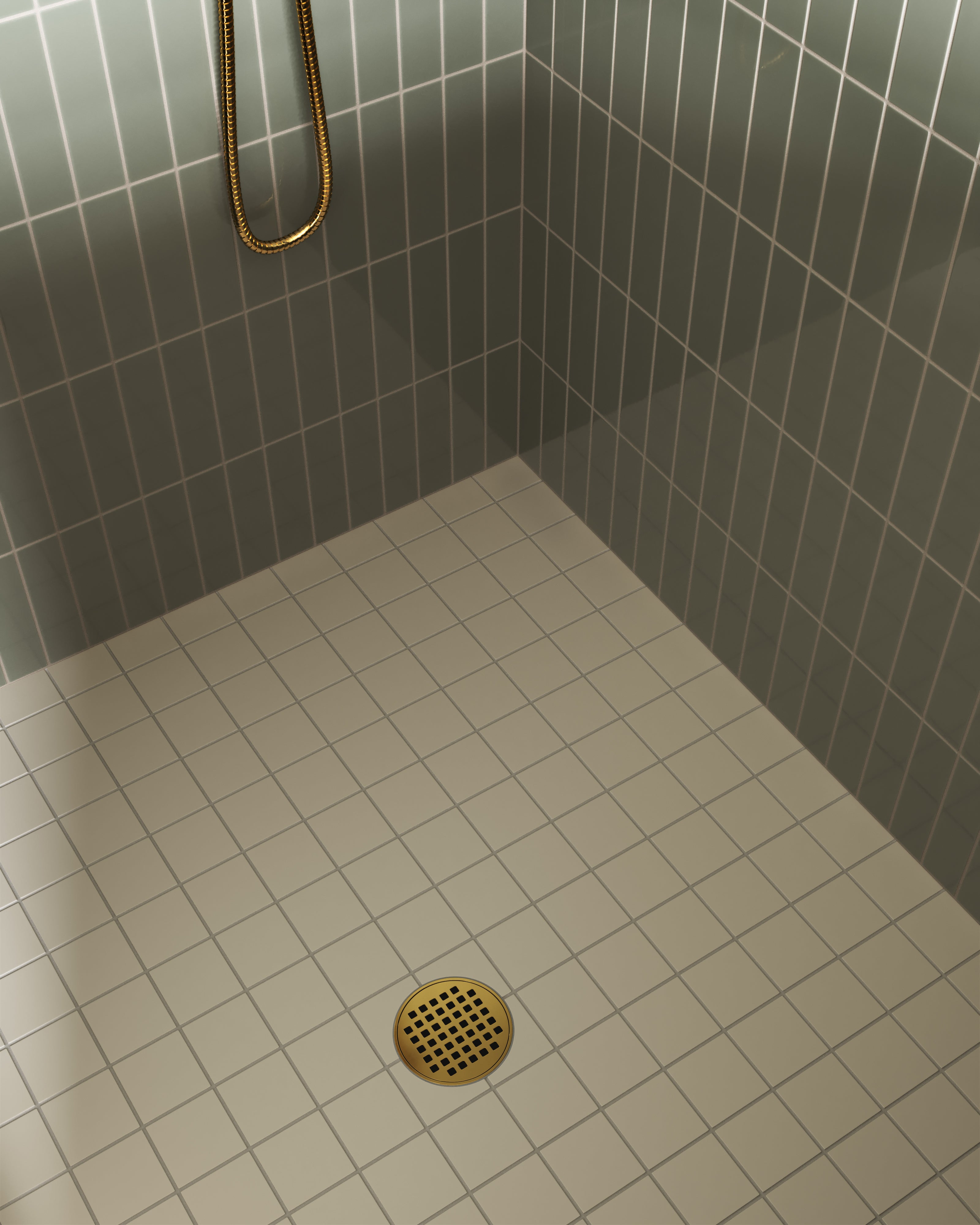 3x3 Straight Set Sheeted Natural Press Ceramic Mosaic Tile in Full Sail Matte