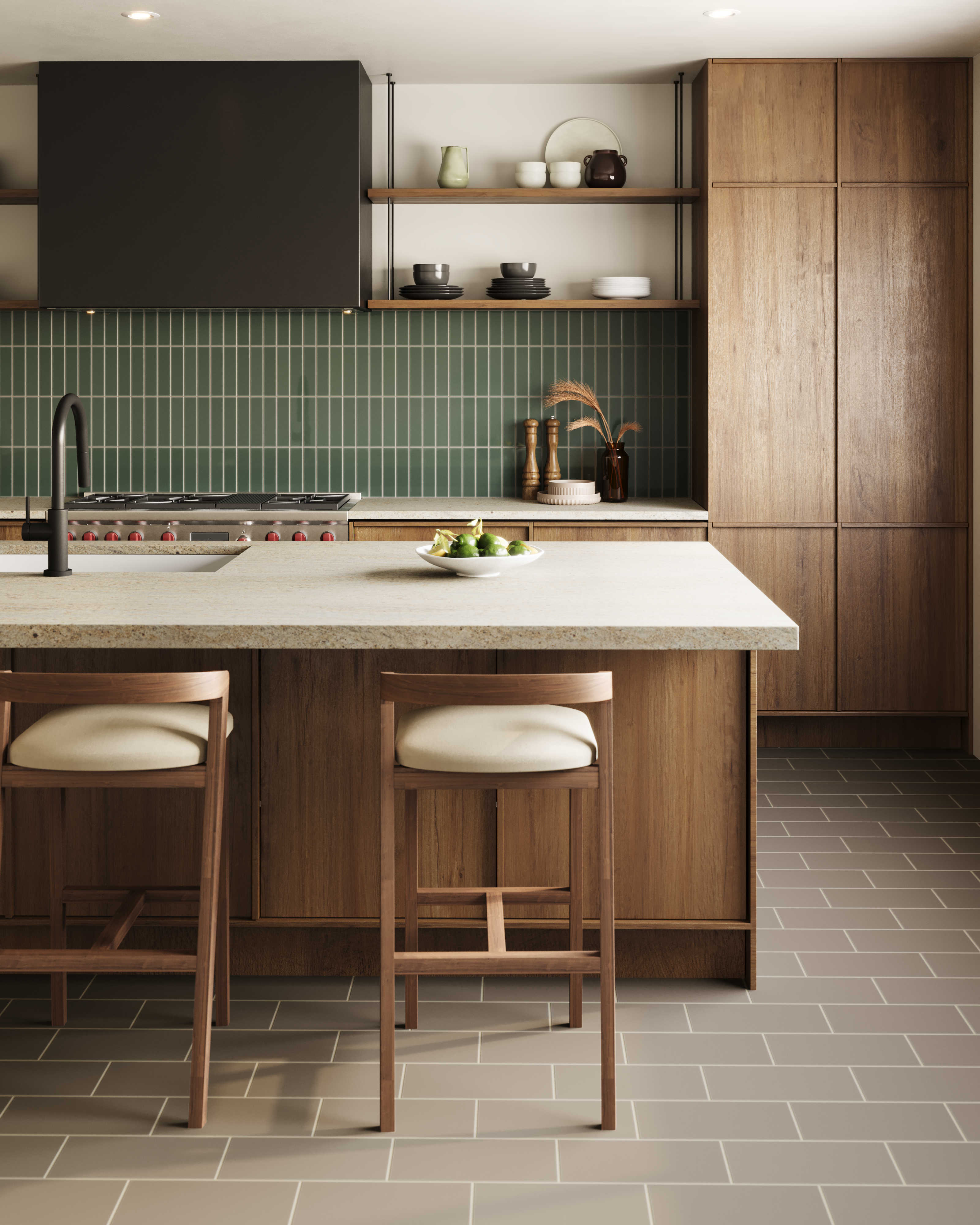 Quick Ship 2x8 Natural Press Tile in San Juan Gloss