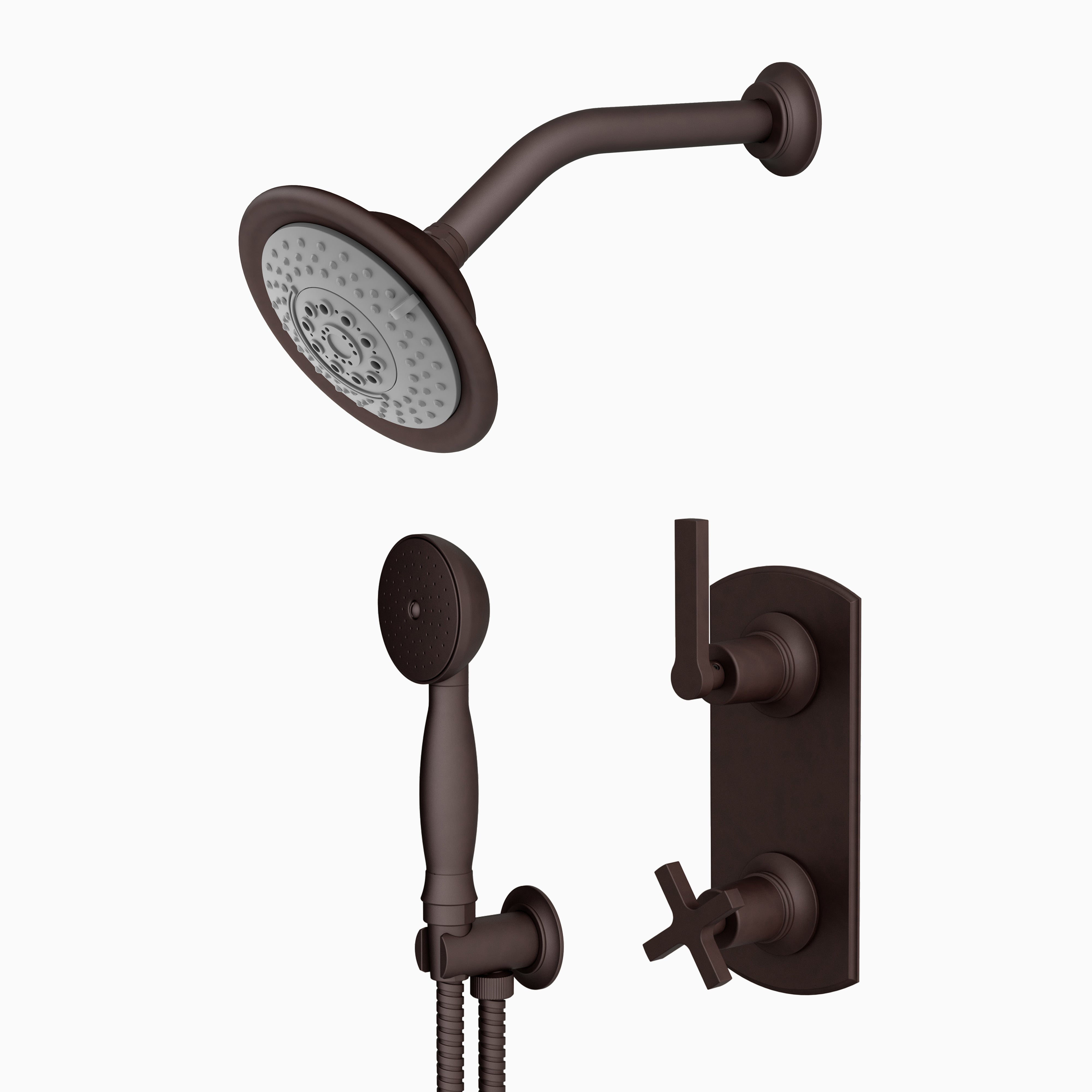 Emerson Thermostatic Shower/ Handshower - Lever Handle in Architectural Copper