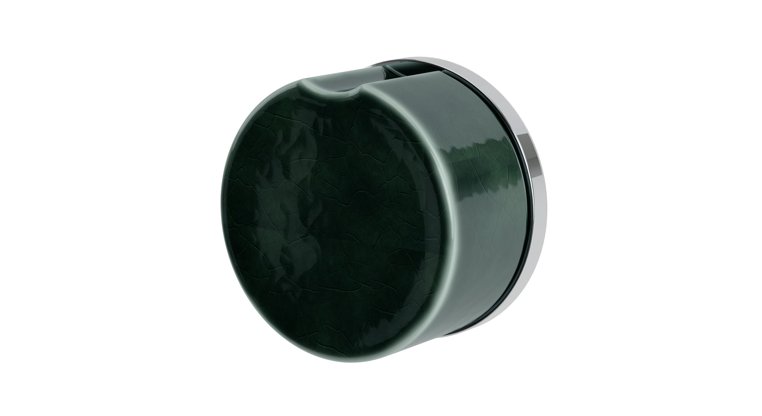 Foundry One Handle Wall Mount Diverter/Volume Control Shower Trim with Groove Ceramic Knob Handle in Polished Chrome