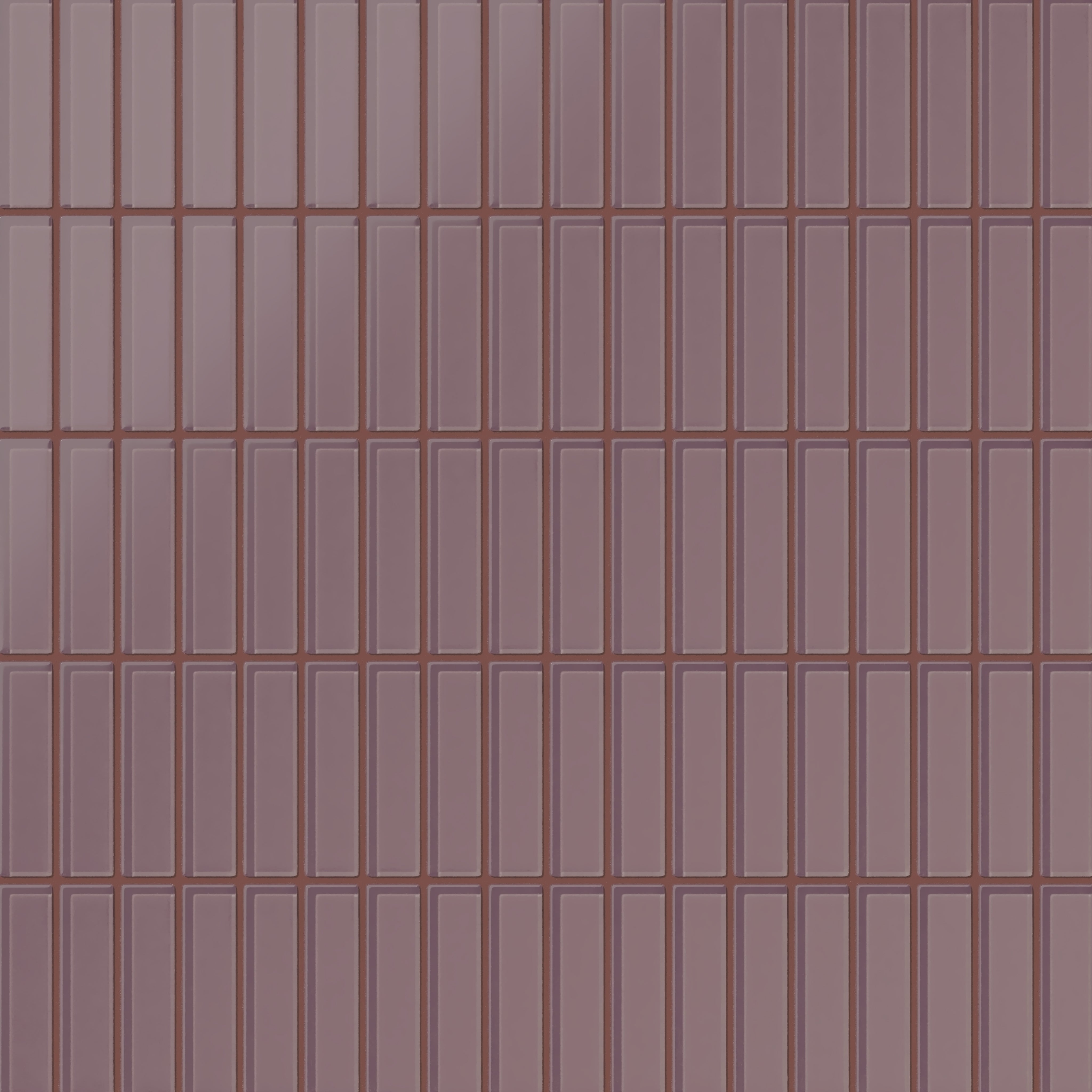 1x4 Straight Set Sheeted Glass Mosaic Tile in Crane Matte