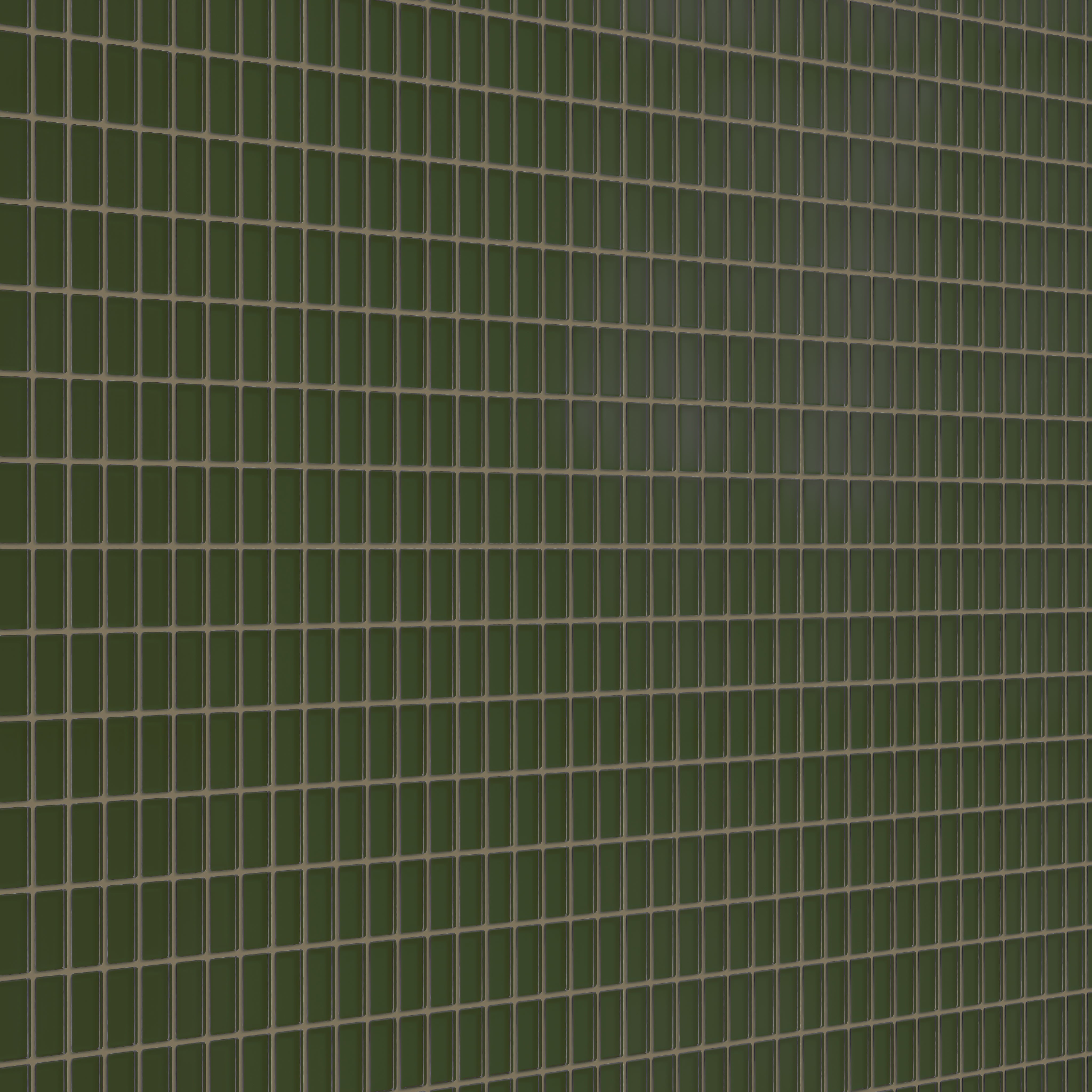 1x2 Straight Set Sheeted Glass Mosaic Tile in Starling Matte