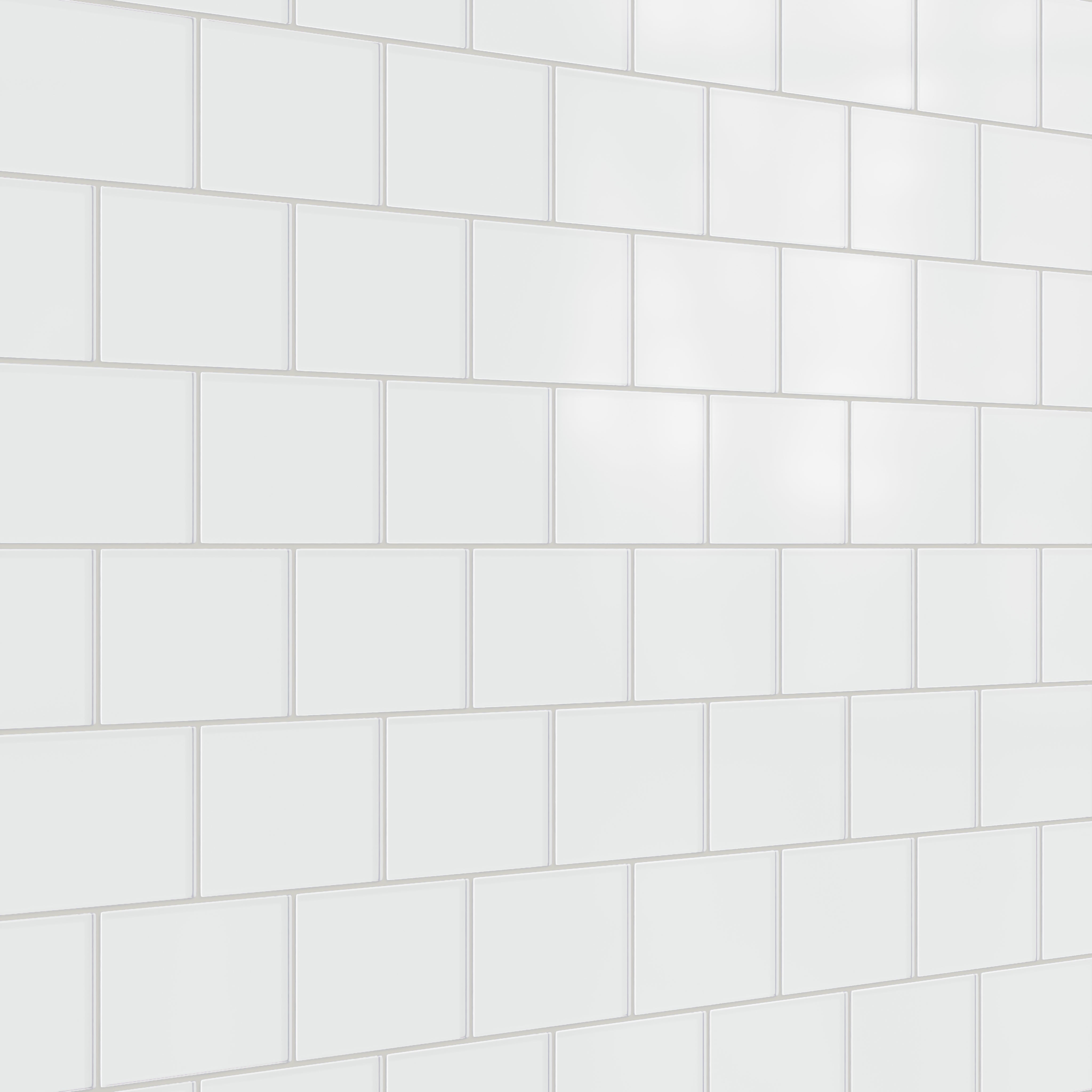 4x6 Glass Tile in Egret Matte