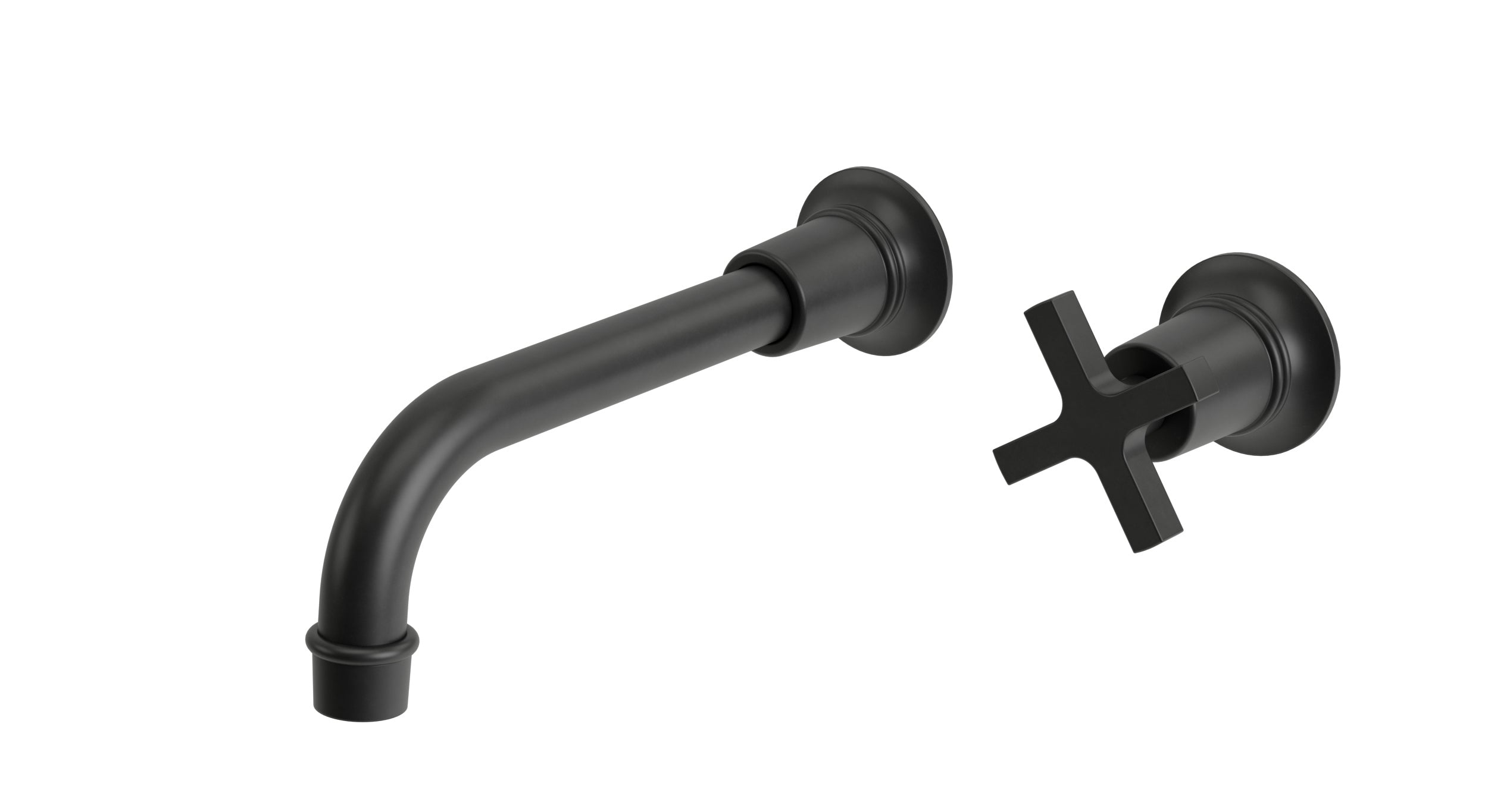 Emerson One Handle Wall Mount 8.25" Lavatory Faucet with Classic Cross Handle in Oil Rubbed Bronze