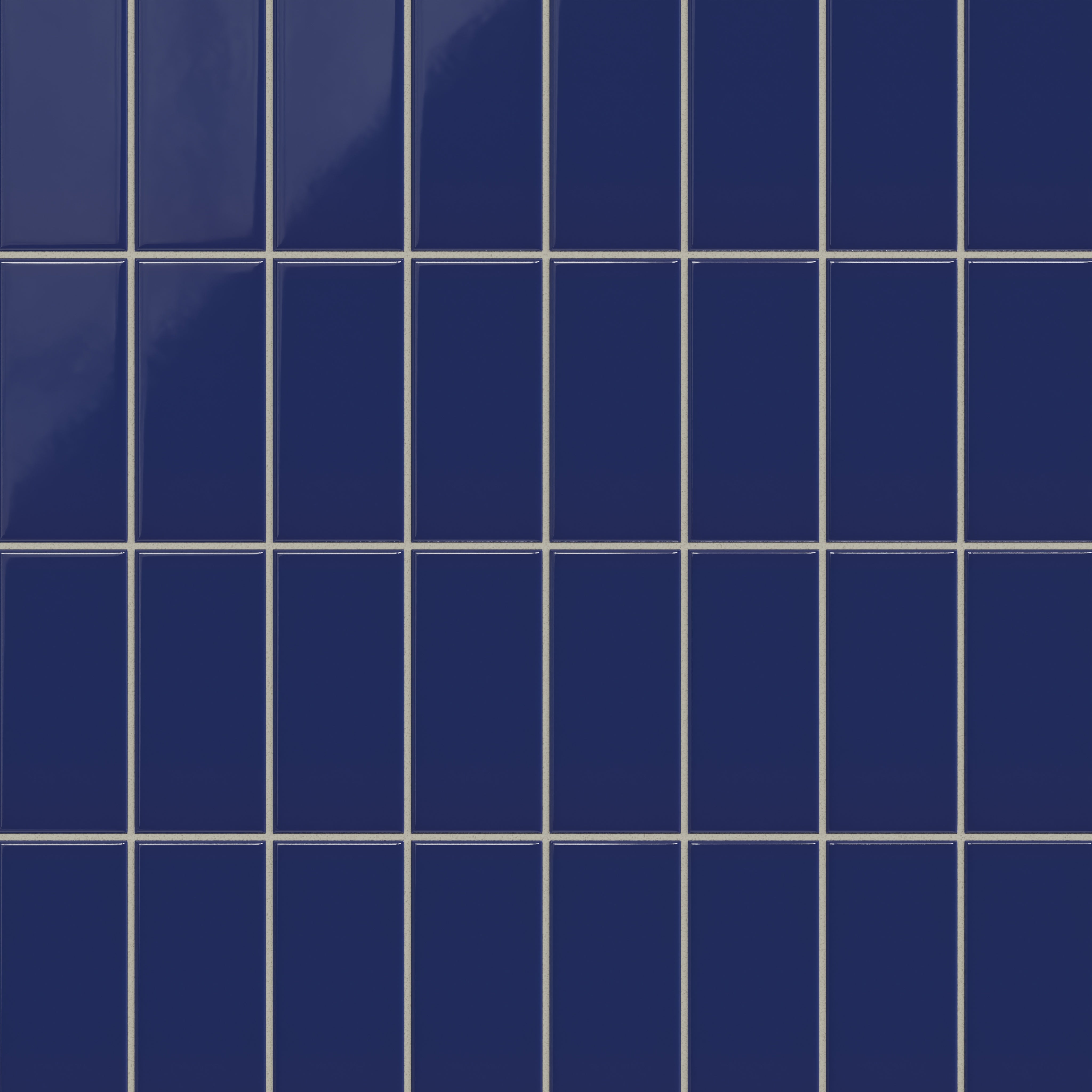 3x6 Natural Press Ceramic Tile in Ultramarine Gloss