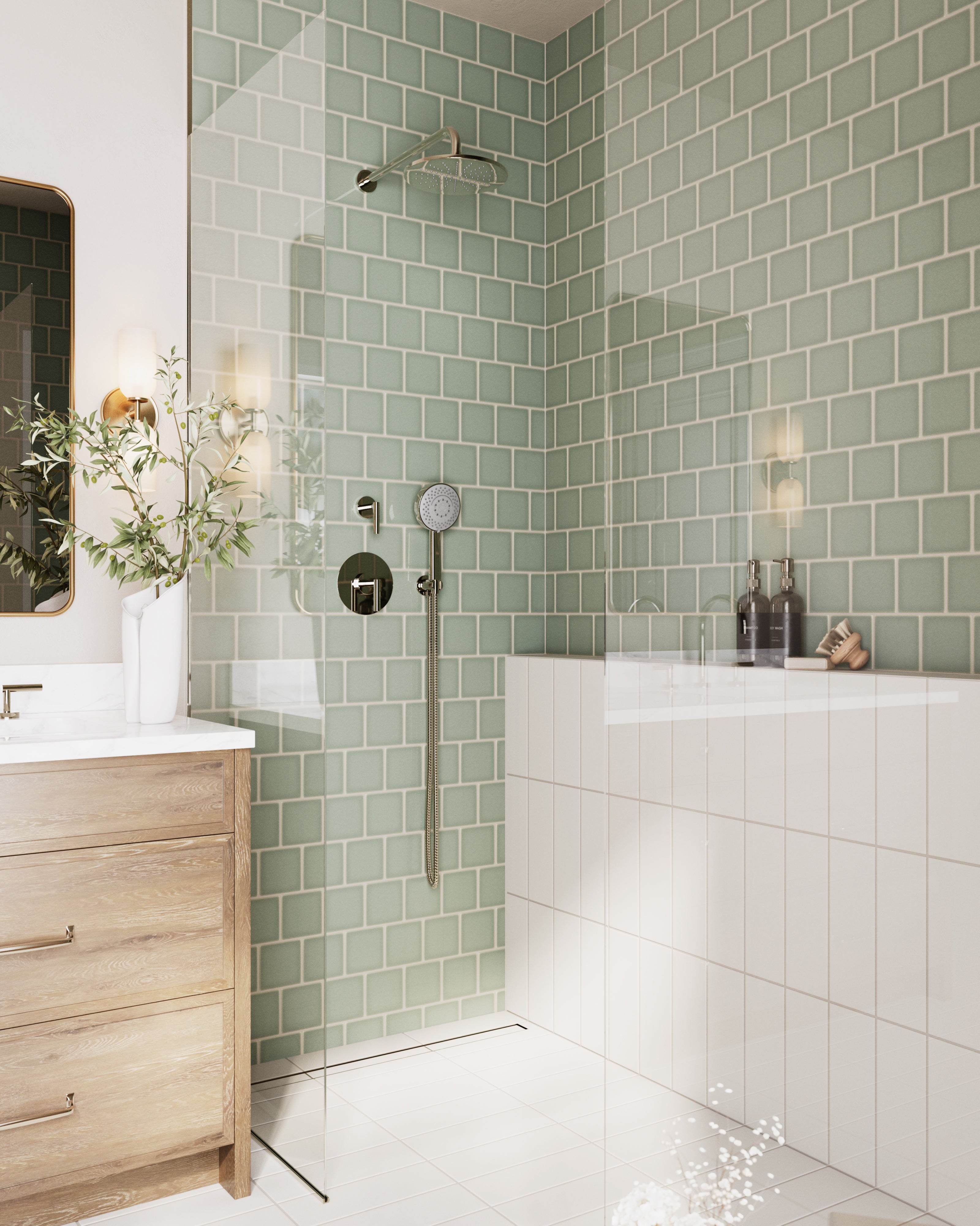 Contour & Foundry 90-Degree 16" Shower Arm with Flange in Polished Nickel
