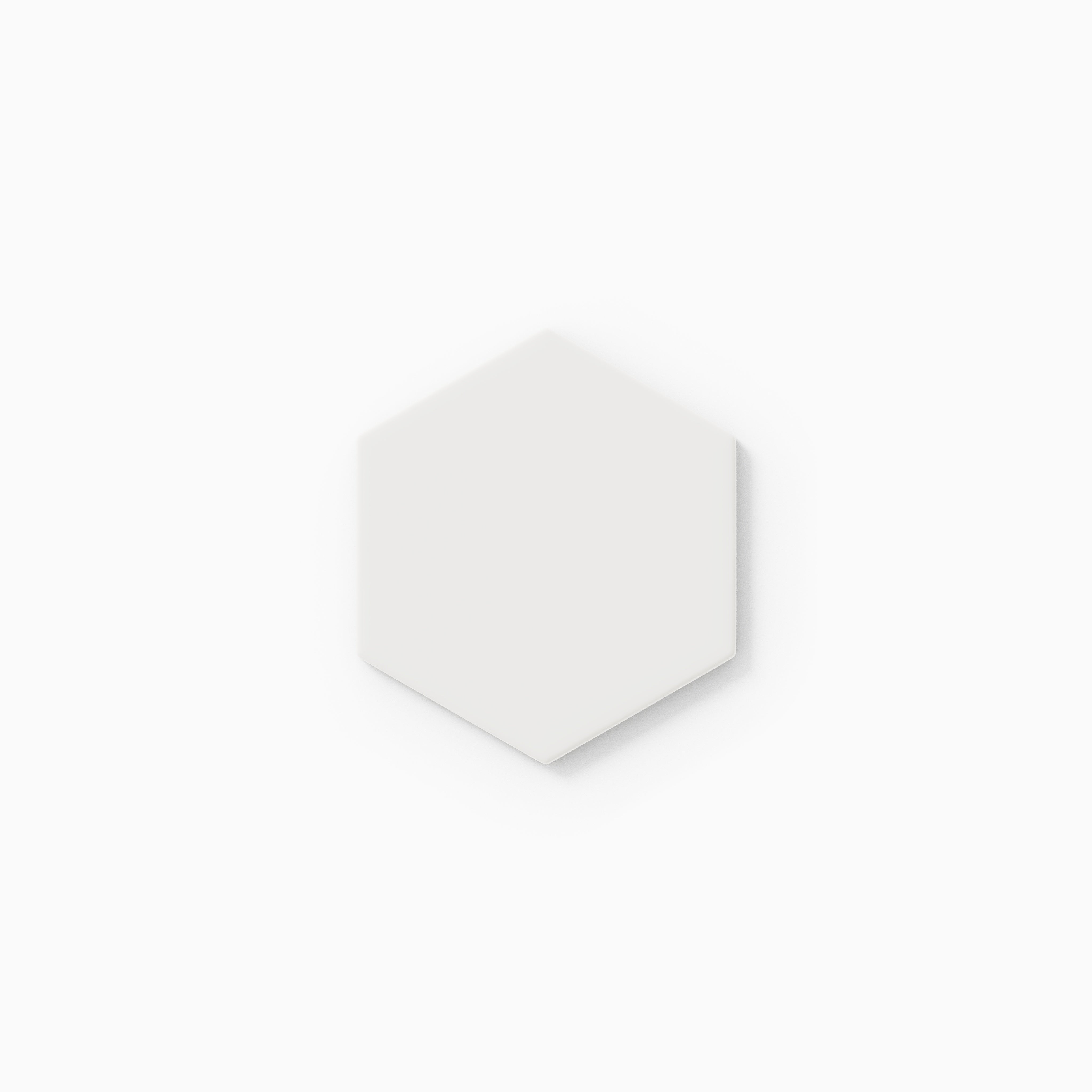 4" Hexagon Original Ceramic Tile in Frost Matte