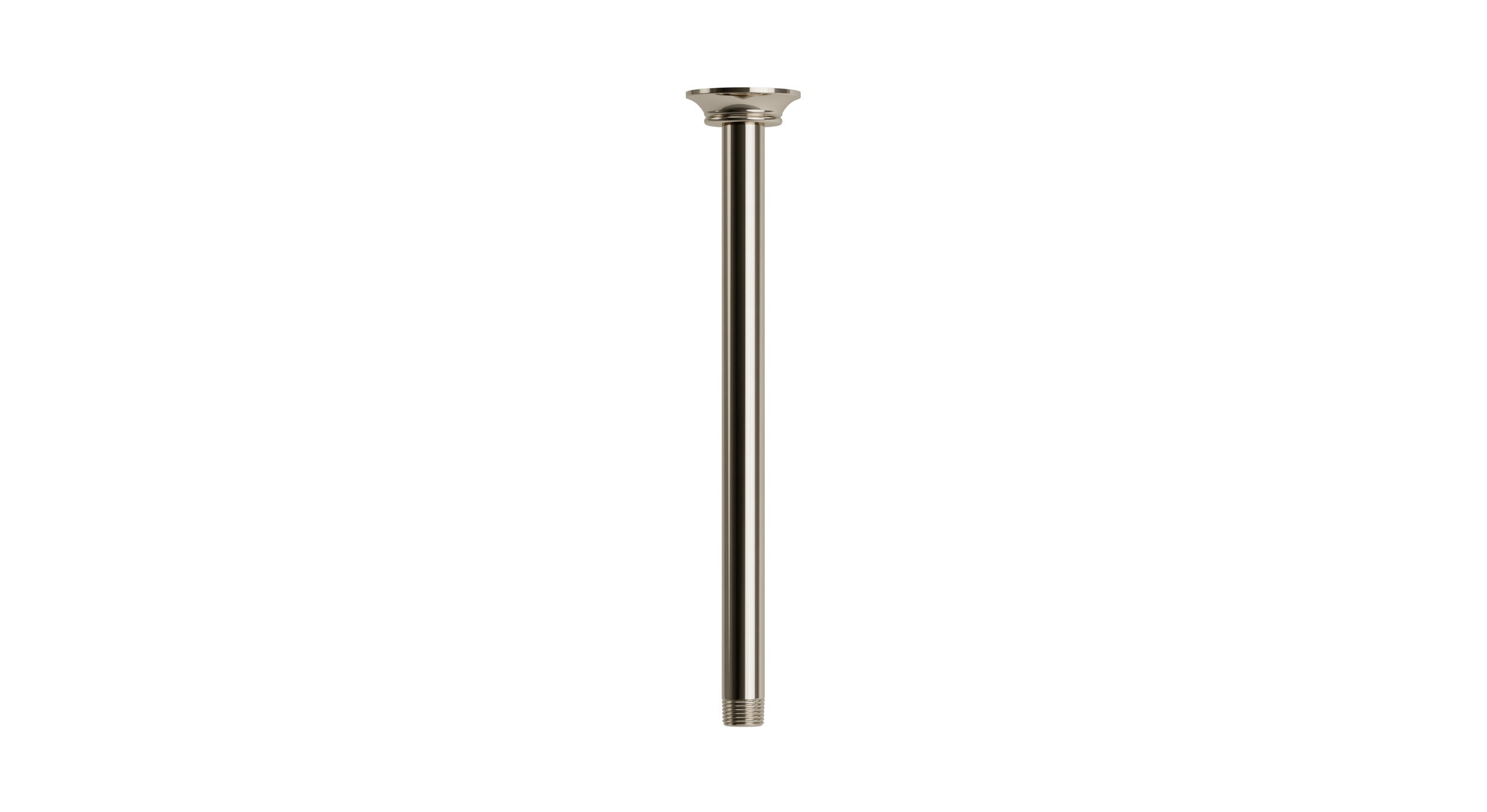 Emerson 12" Straight Shower Arm with Flange in Polished Nickel