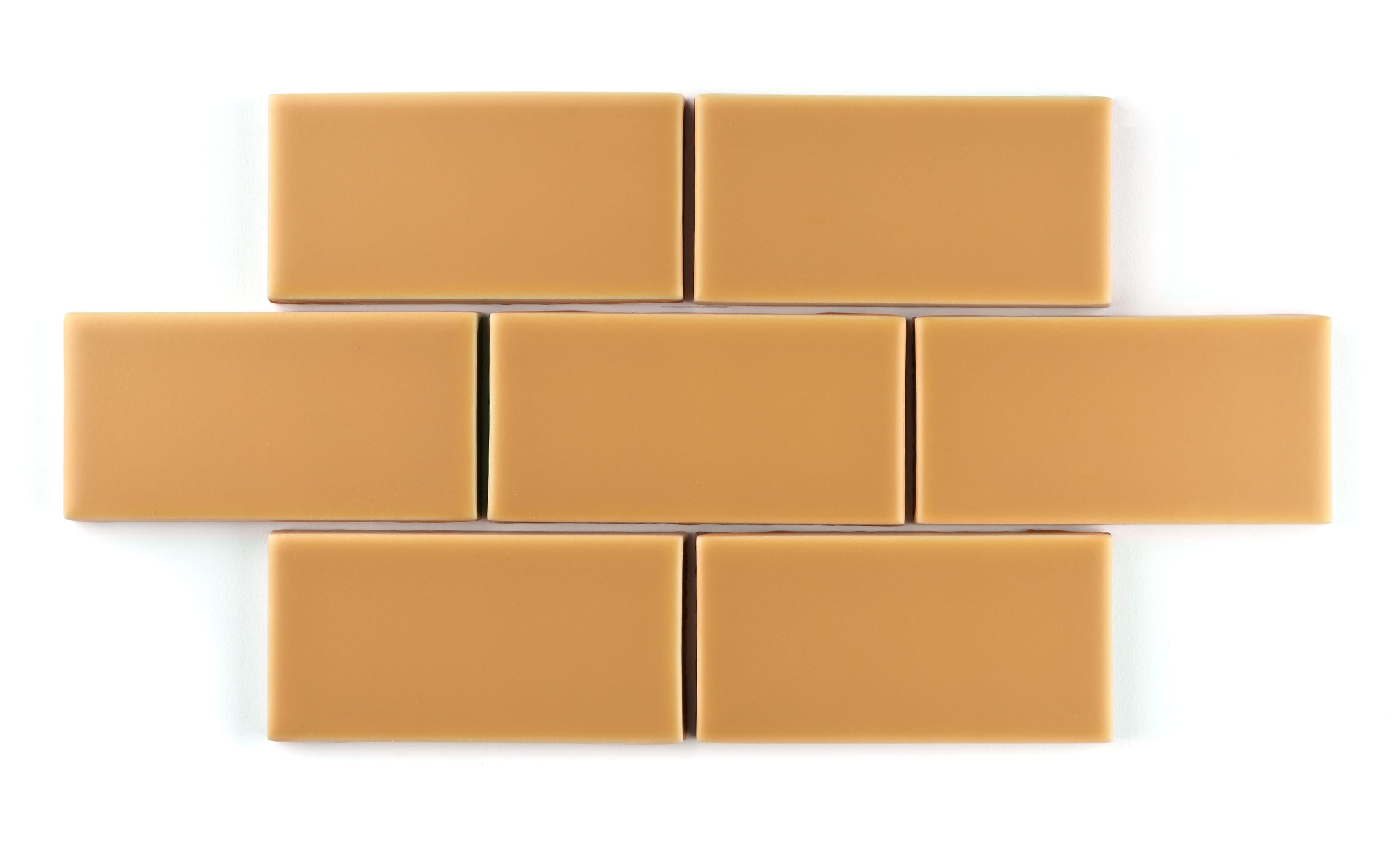 2x2 Straight Set Sheeted Original Ceramic Mosaic Tile in Koi Matte