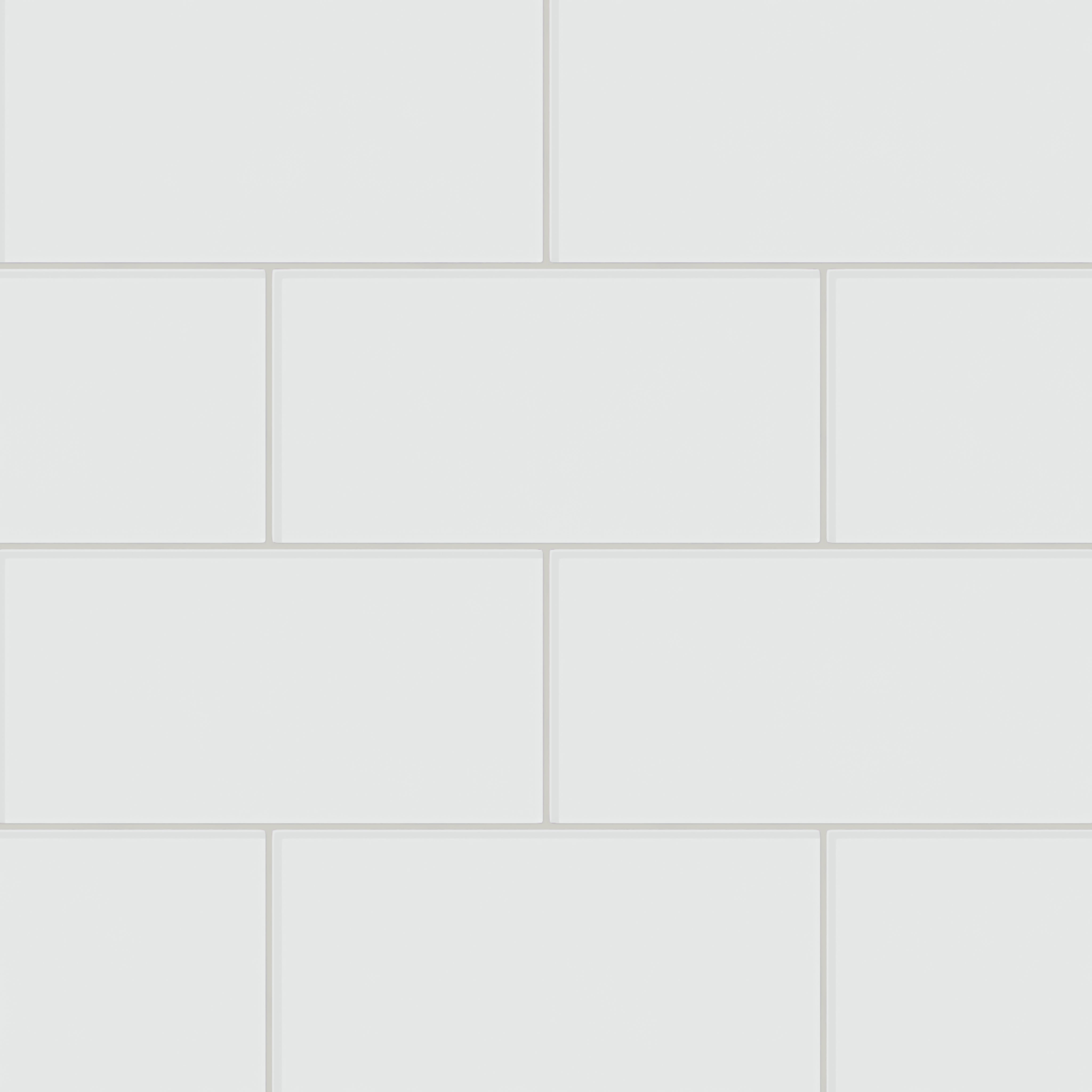 6x12 Glass Tile in Egret Gloss