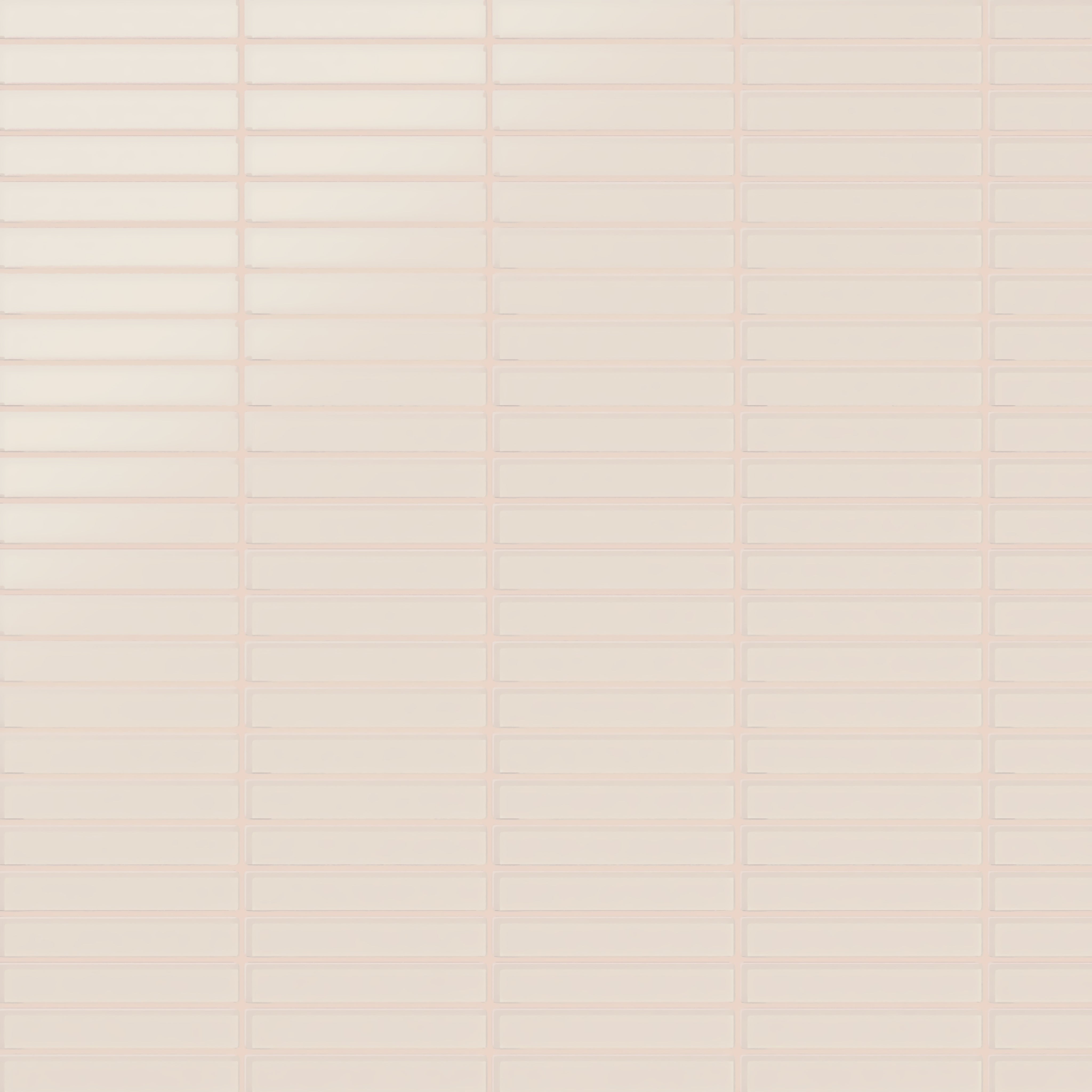 1x6 Straight Set Sheeted Glass Mosaic Tile in Sandpiper Matte