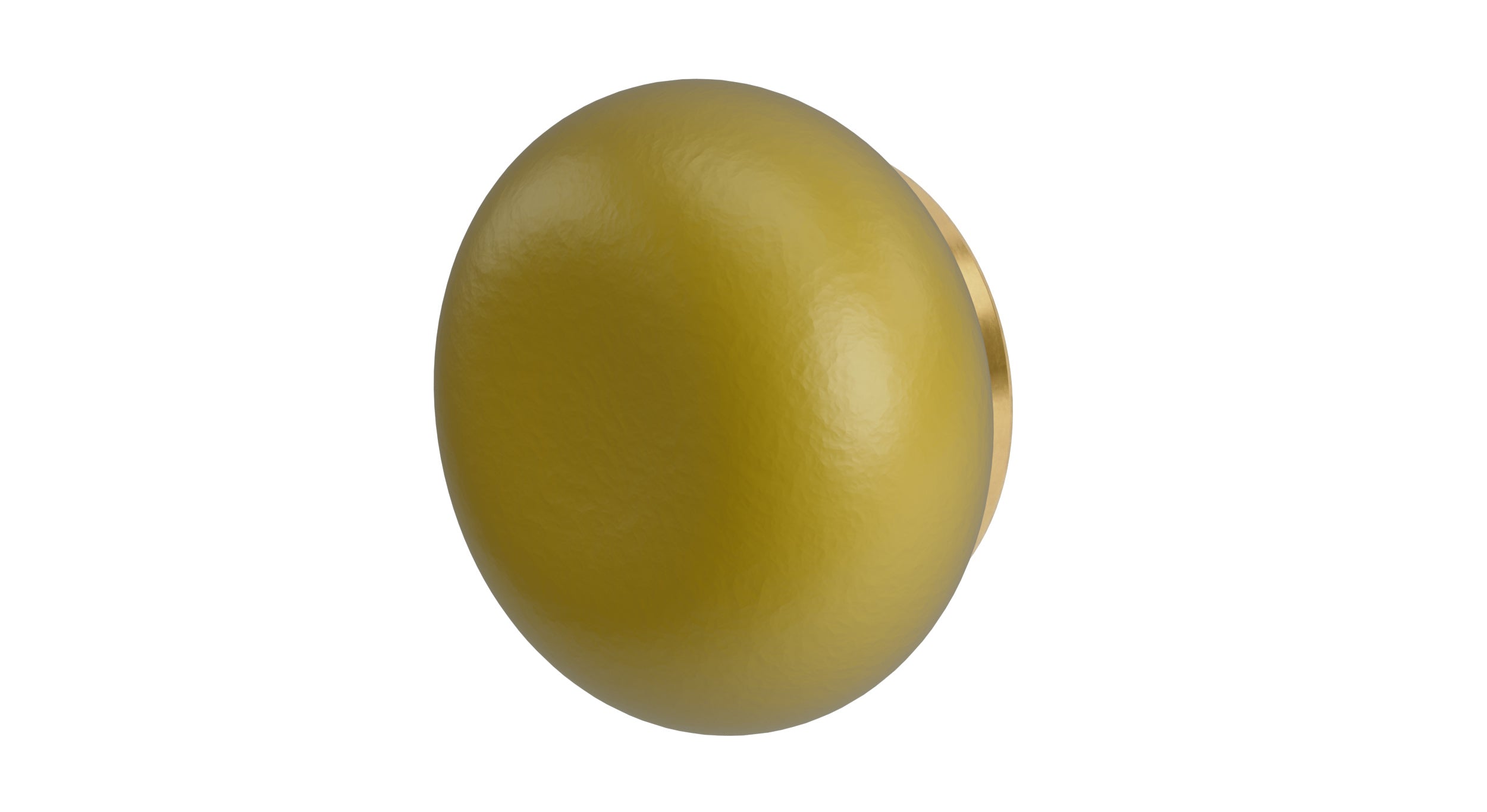 Foundry One Handle Wall Mount Diverter/Volume Control Shower Trim with Pebble Ceramic Knob Handle in French Brass