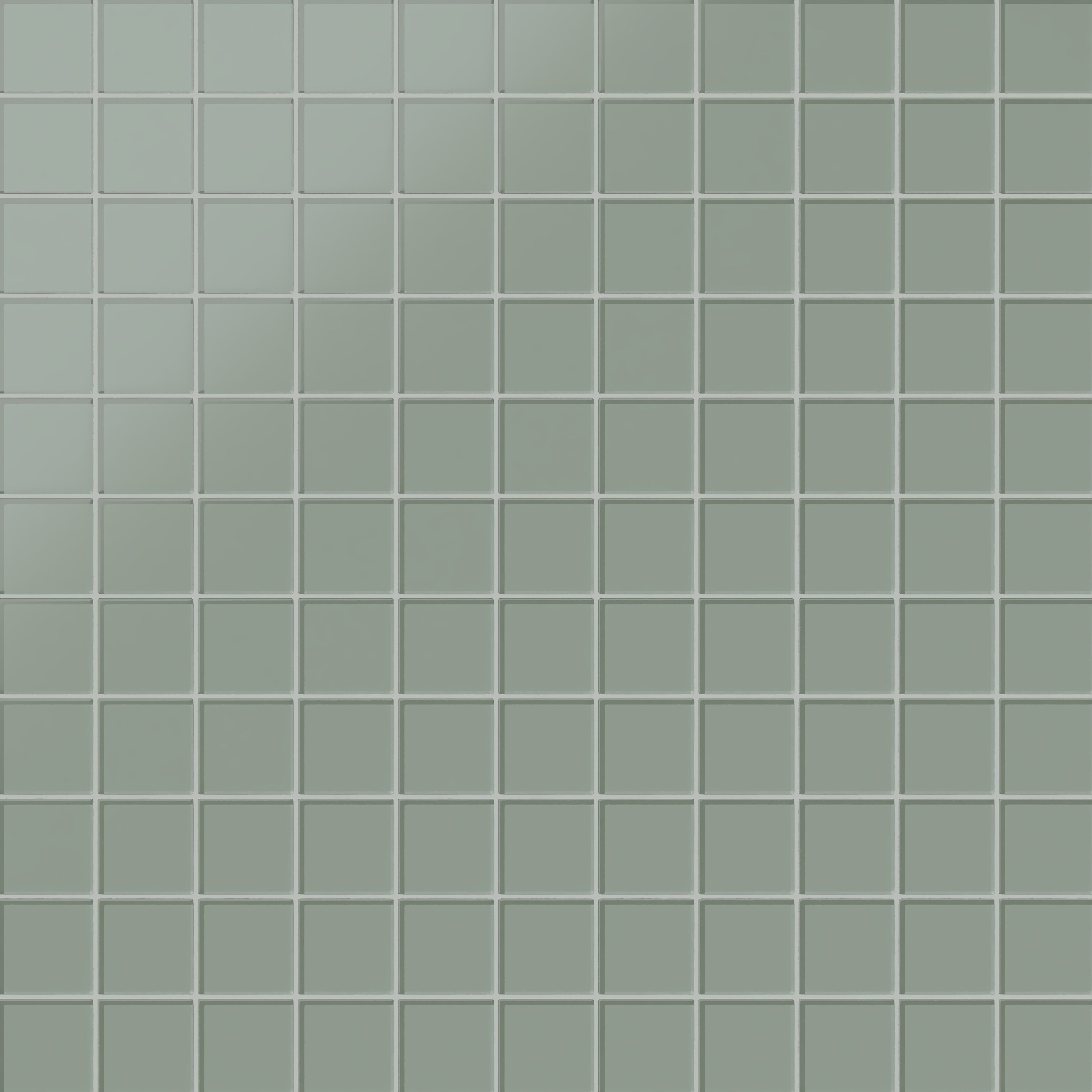 3x3 Straight Set Sheeted Glass Mosaic Tile in Hummingbird Matte