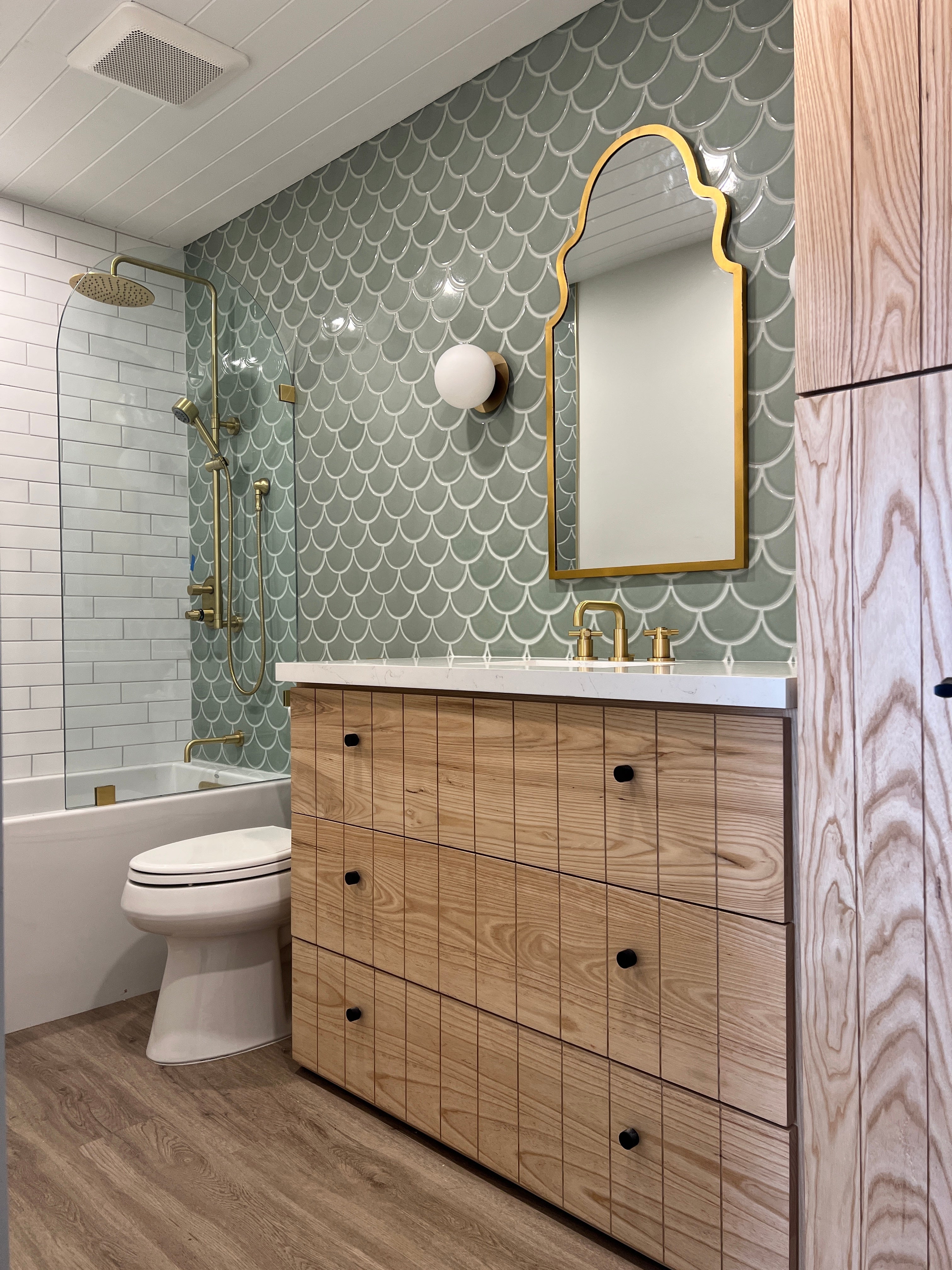 Ogee Drop Original Ceramic Tile in Rosemary Gloss