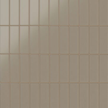 2x6 Glass Tile in Quail Matte
