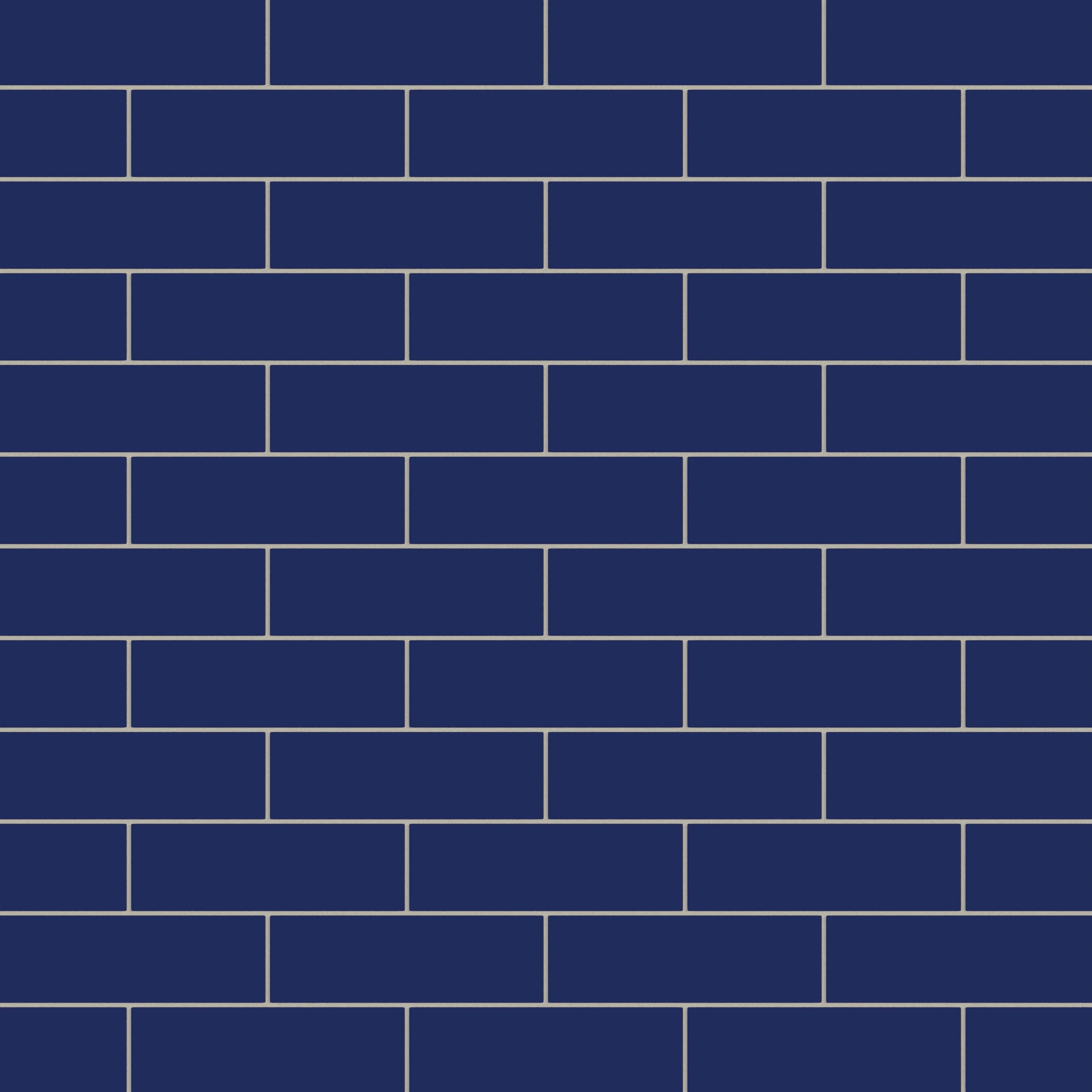 3x9 Natural Press Ceramic Tile in Ultramarine Matte