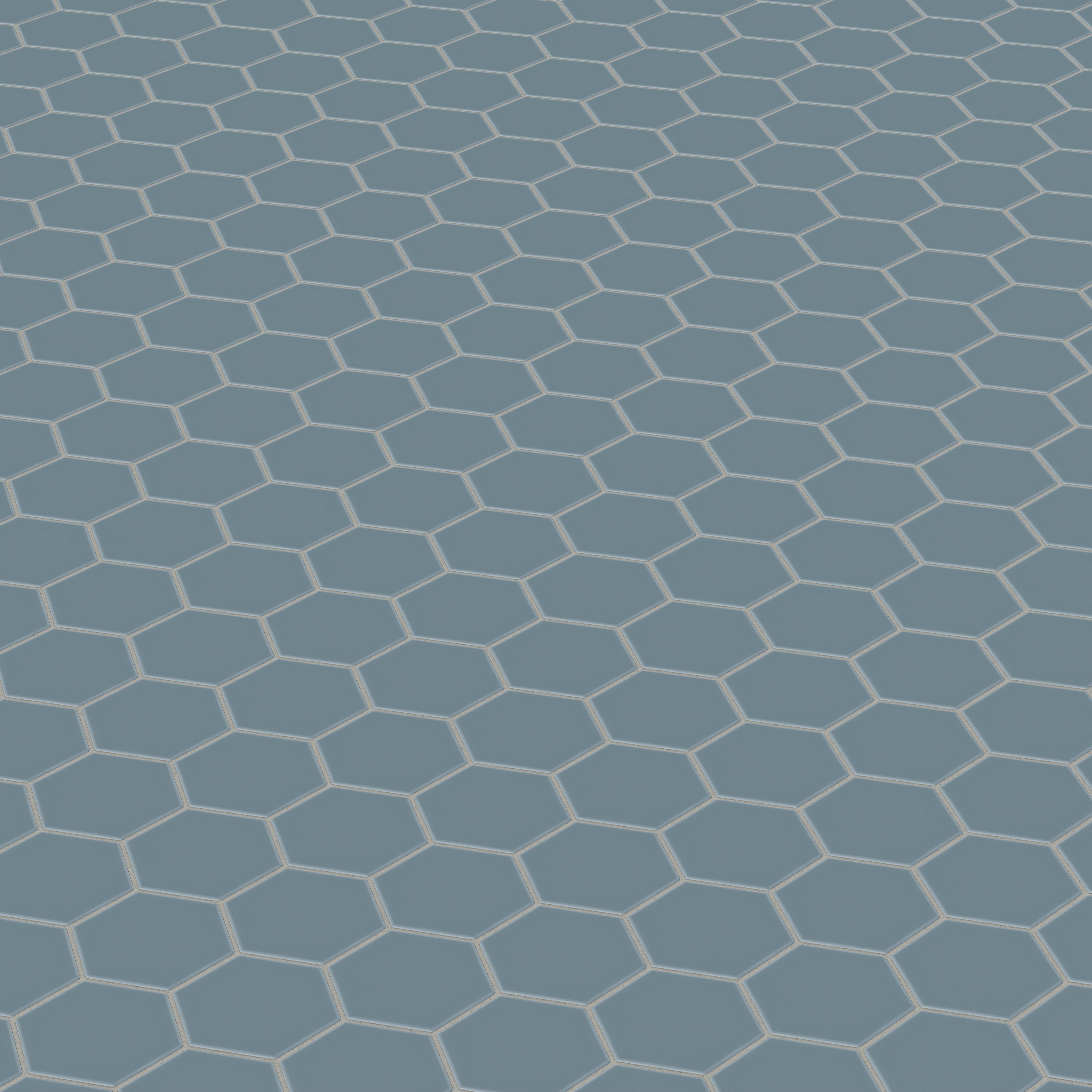 4" Hexagon Original Ceramic Tile in Nautical Matte