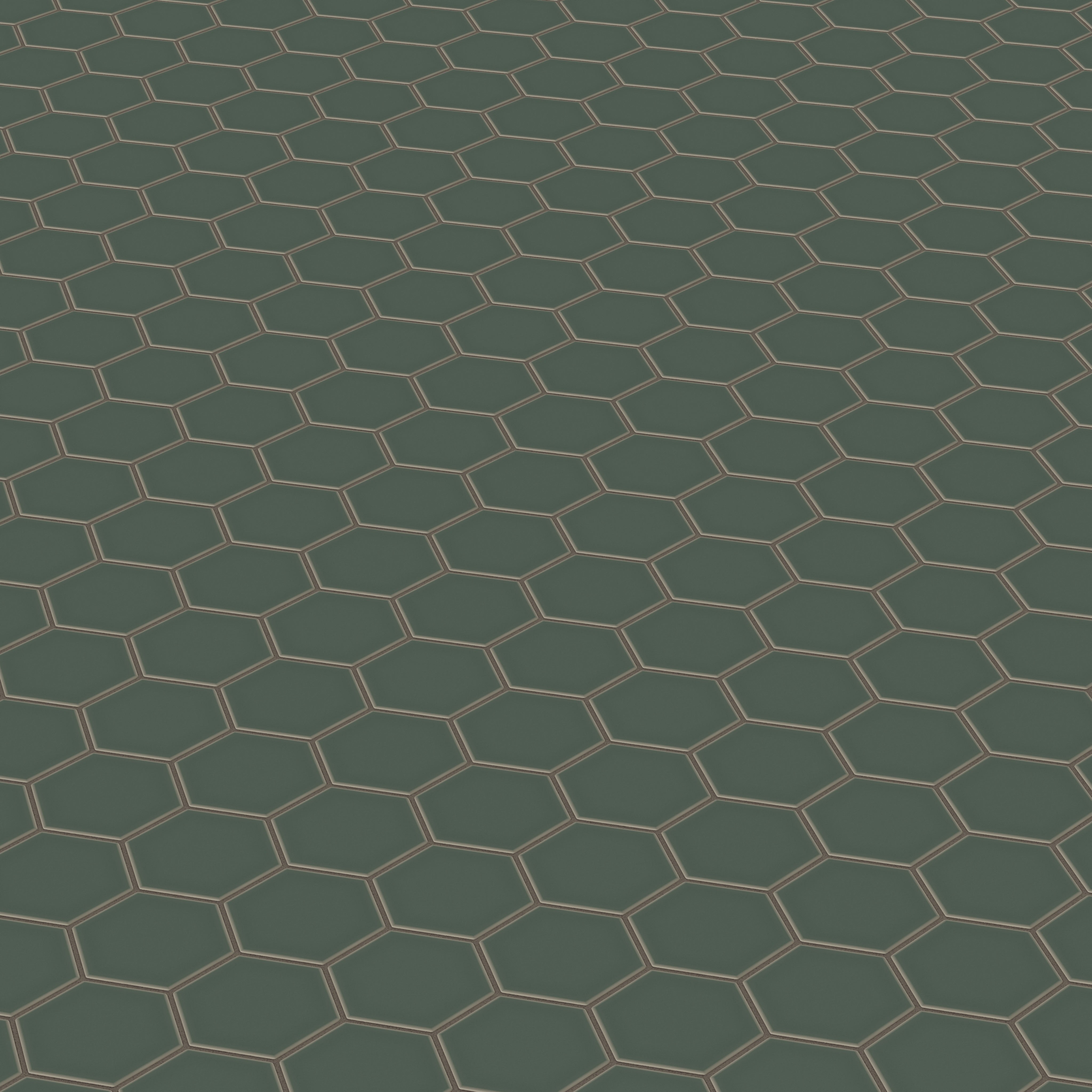 4" Hexagon Original Ceramic Tile in Tempest Matte