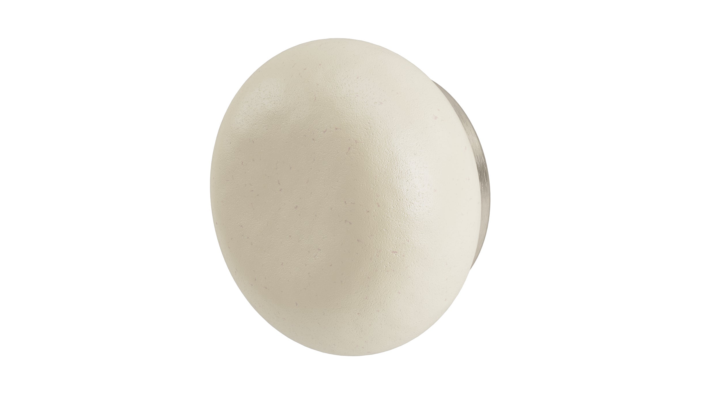 Foundry One Handle Wall Mount Diverter/Volume Control Shower Trim with Pebble Ceramic Knob Handle in Satin Nickel