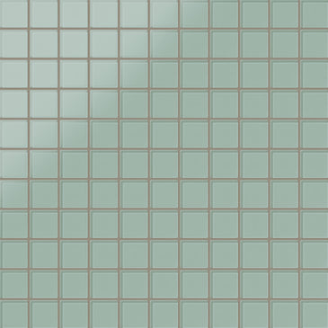 2x2 Straight Set Sheeted Glass Mosaic Tile in Kingfisher Matte