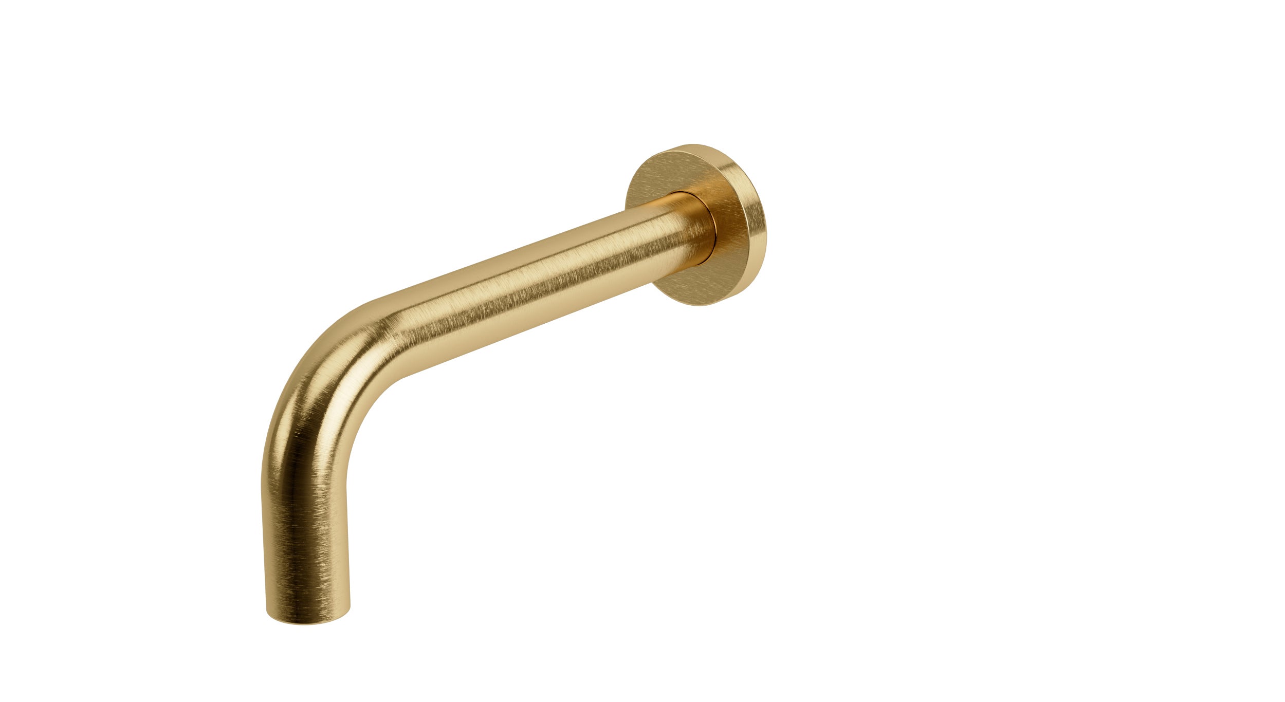 Contour Wall Mount 7.5" Spout in Satin Brass