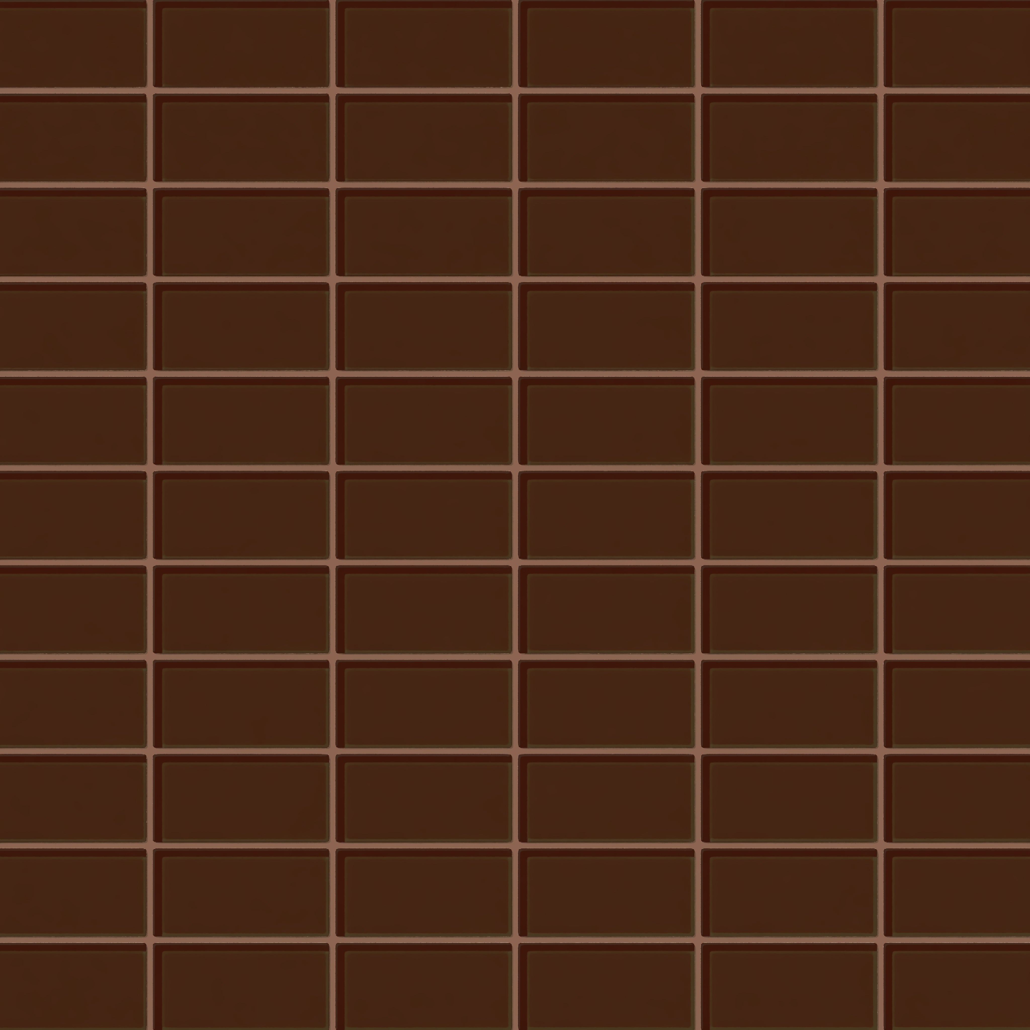 2x4 Straight Set Sheeted Glass Mosaic Tile in Thrasher Gloss