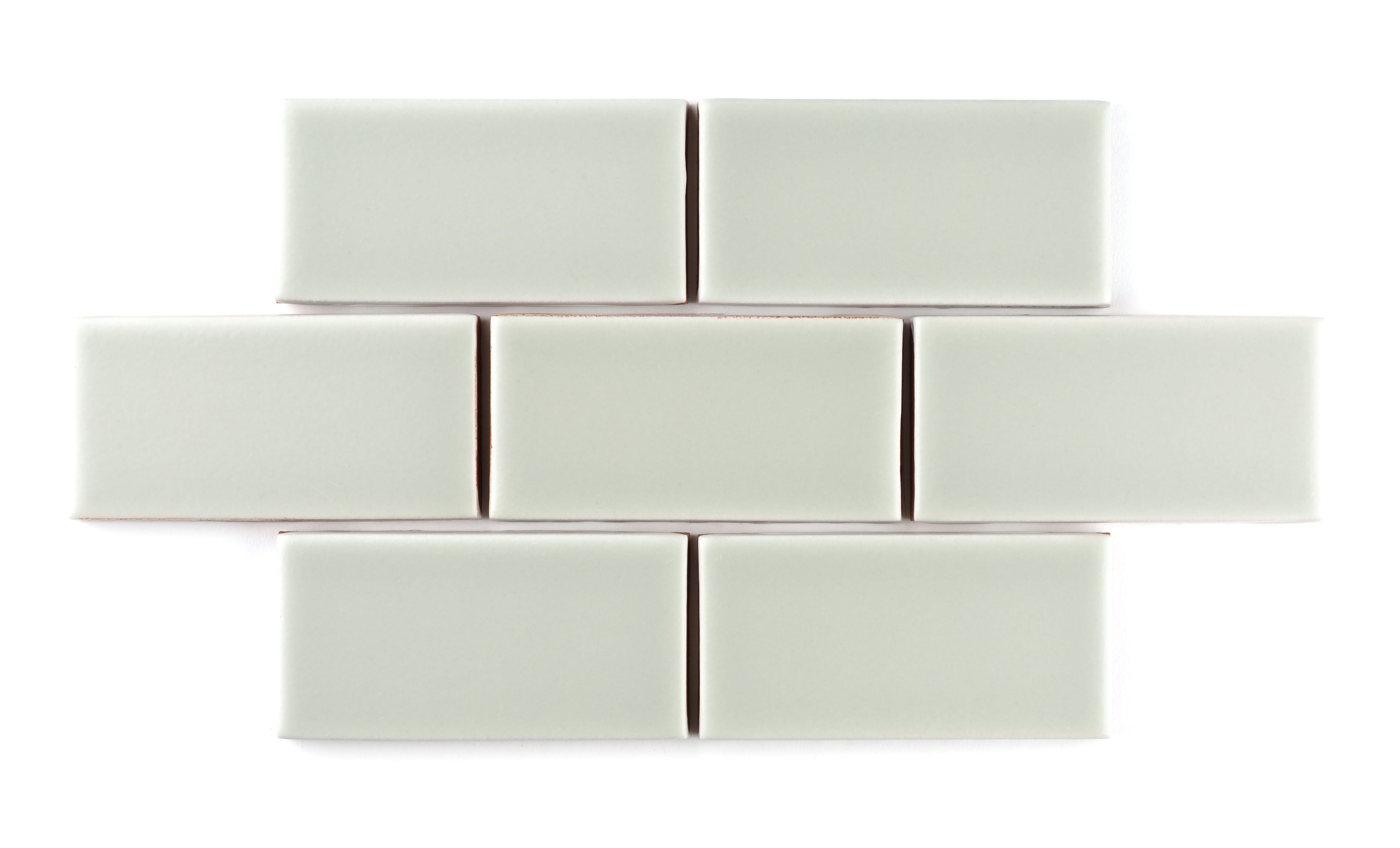 2x2 Straight Set Sheeted Original Ceramic Mosaic Tile in Overcast Matte
